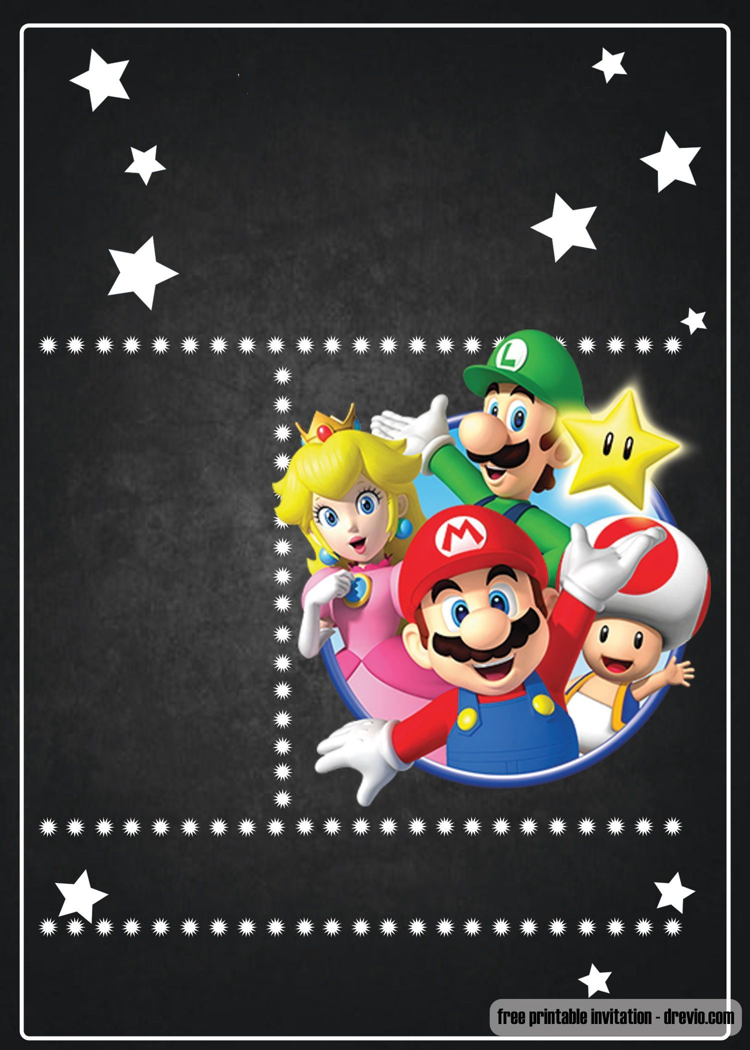 26 Super Mario Party Ideas | Super Mario Party, Mario Party, Super within Free Mario Birthday Invitation Template