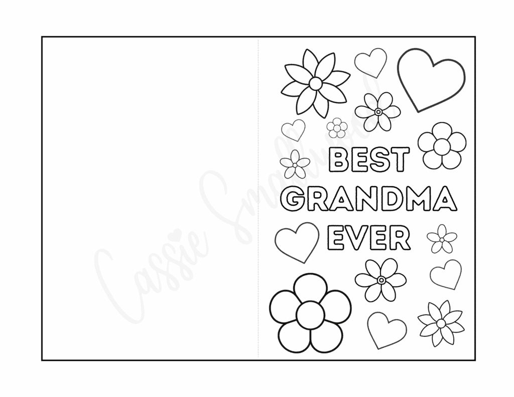 26 Unique Printable Mother&amp;#039;S Day Cards To Color {Pdf} - Cassie with Free Printable Mothers Day Cards For Grandma to Color