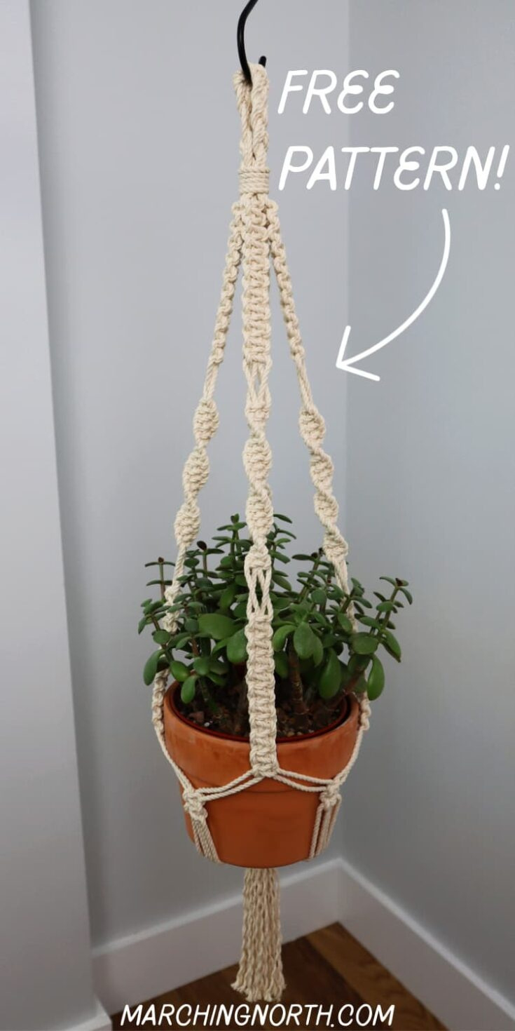 29 Free Step-By-Step Macrame Plant Hanger Patterns (With Tutorials in Free Printable Macrame Plant Hanger Patterns