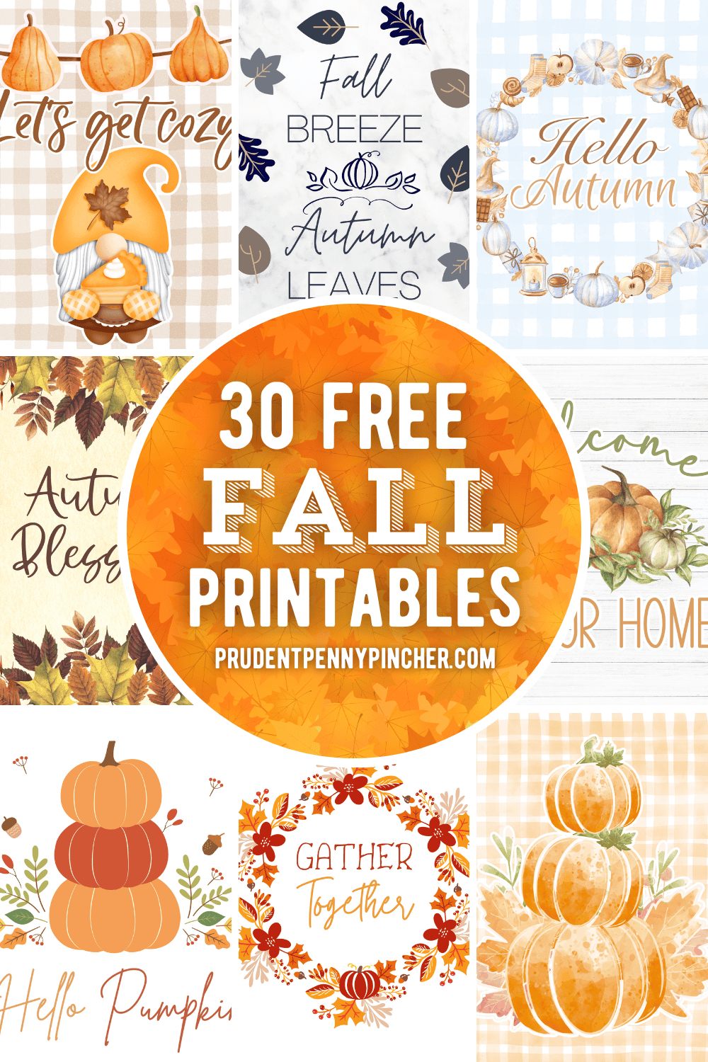 30 Free Fall Printables For Fall Decorating - Prudent Penny Pincher for Free Printable Autumn Images