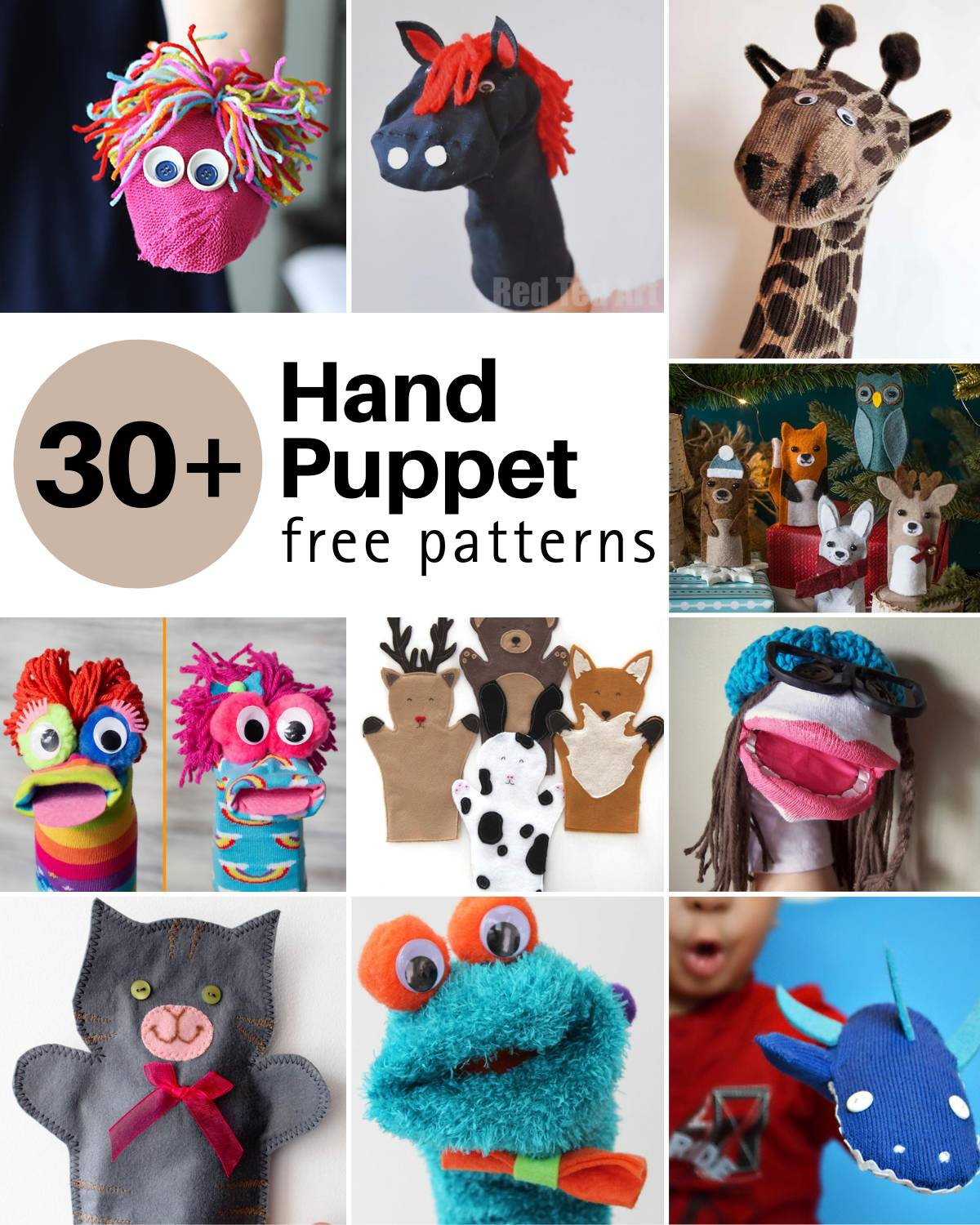 31 Easy And Free Hand Puppets For Playtime • Craft Passion within Free Hand Puppet Patterns Printable