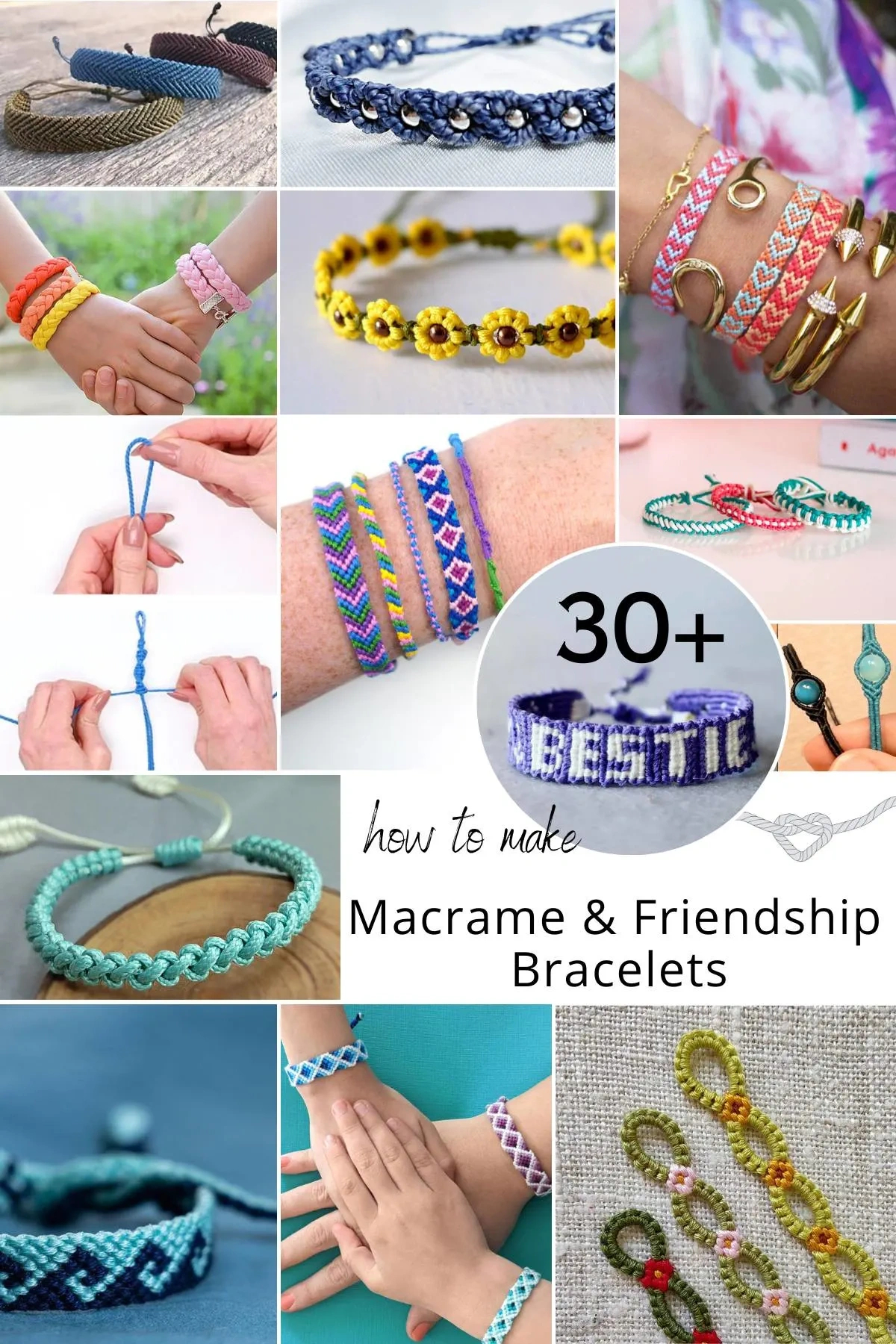 31 Macramé Bracelet Free Patterns &amp;amp; Tutorials • Made From Yarn for Free Printable Micro Macrame Bracelet Patterns