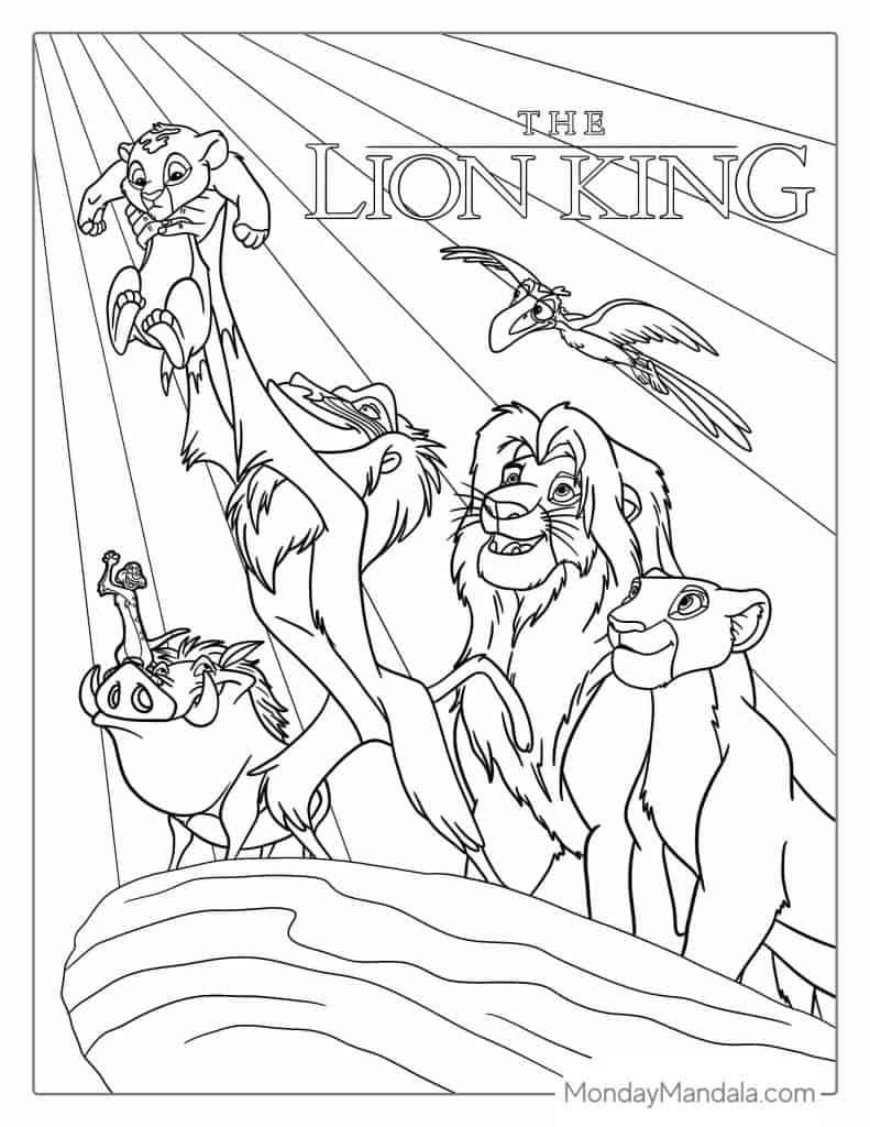 32 Lion King Coloring Pages (Free Pdf Printables) within Free Printable Lion King Images