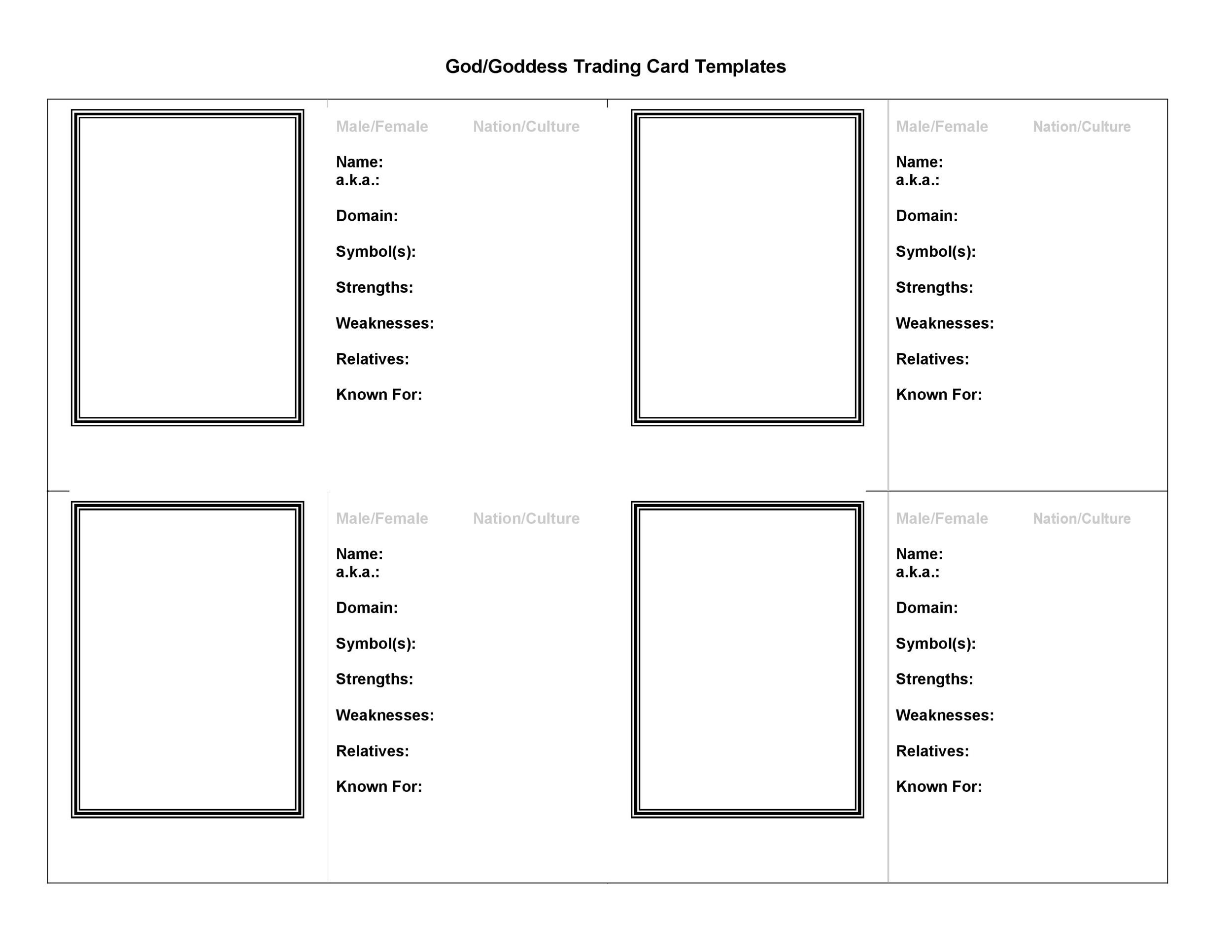33 Free Trading Card Templates (Baseball, Football, Etc..) ᐅ within Free Printable Baseball Card Template