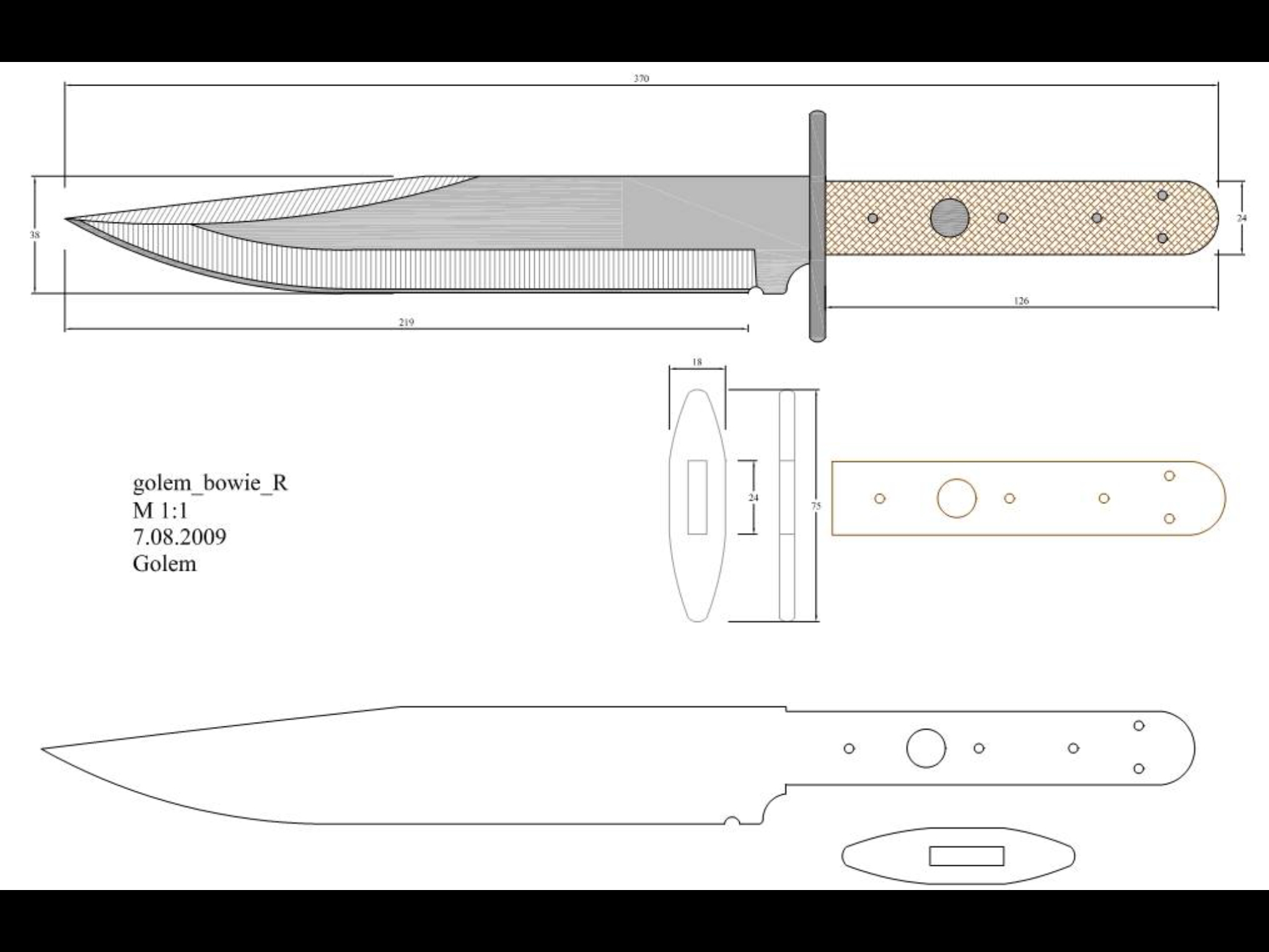 340 Knife Sketches Ideas | Knife, Knife Patterns, Knife Template within Printable Bowie Knife Patterns