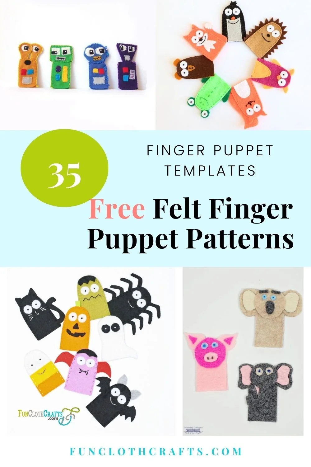 35 Free Felt Finger Puppet Patterns | Fun Cloth Crafts - Felt inside Free Printable Felt Finger Puppet Patterns