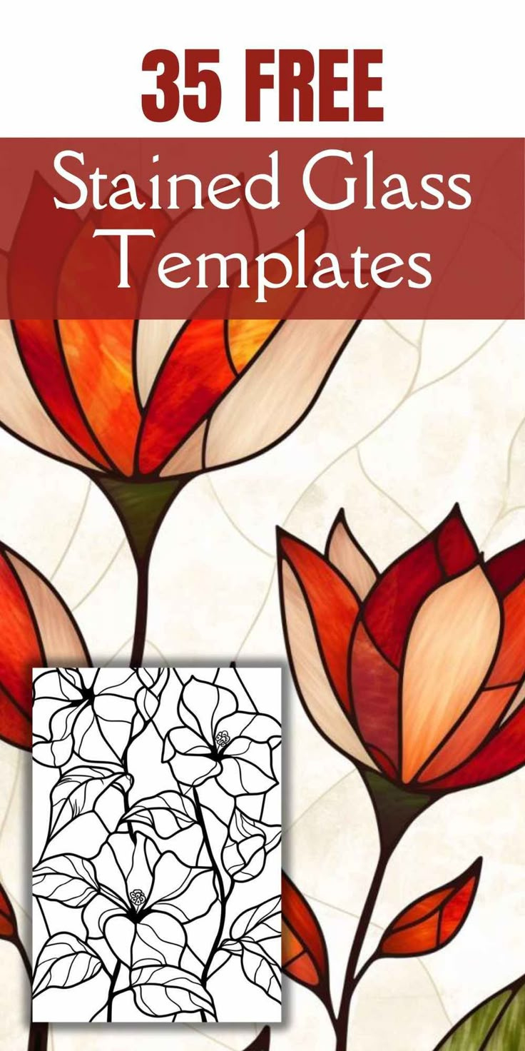35 Free Printable Stained Glass Patterns! with Free Printable Stained Glass Patterns For Beginners