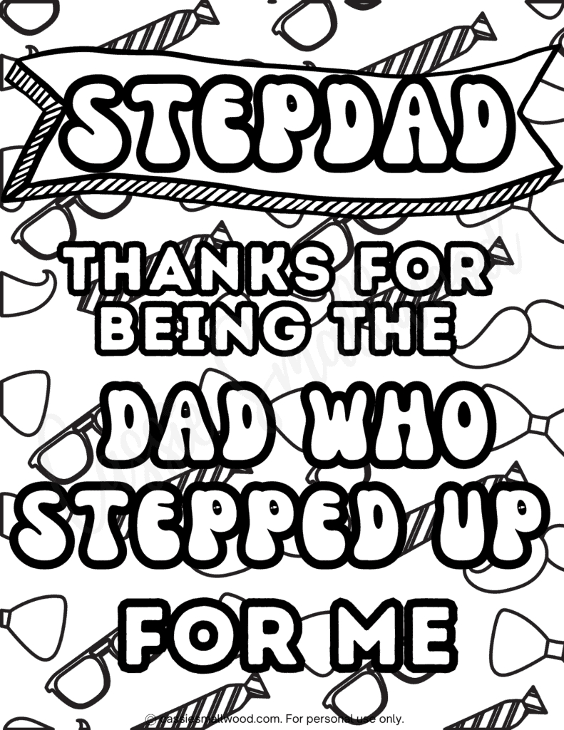 36 Cute Father&amp;#039;S Day Coloring Pages (Free Printable) - Cassie intended for Free Printable Step Fathers Day Cards