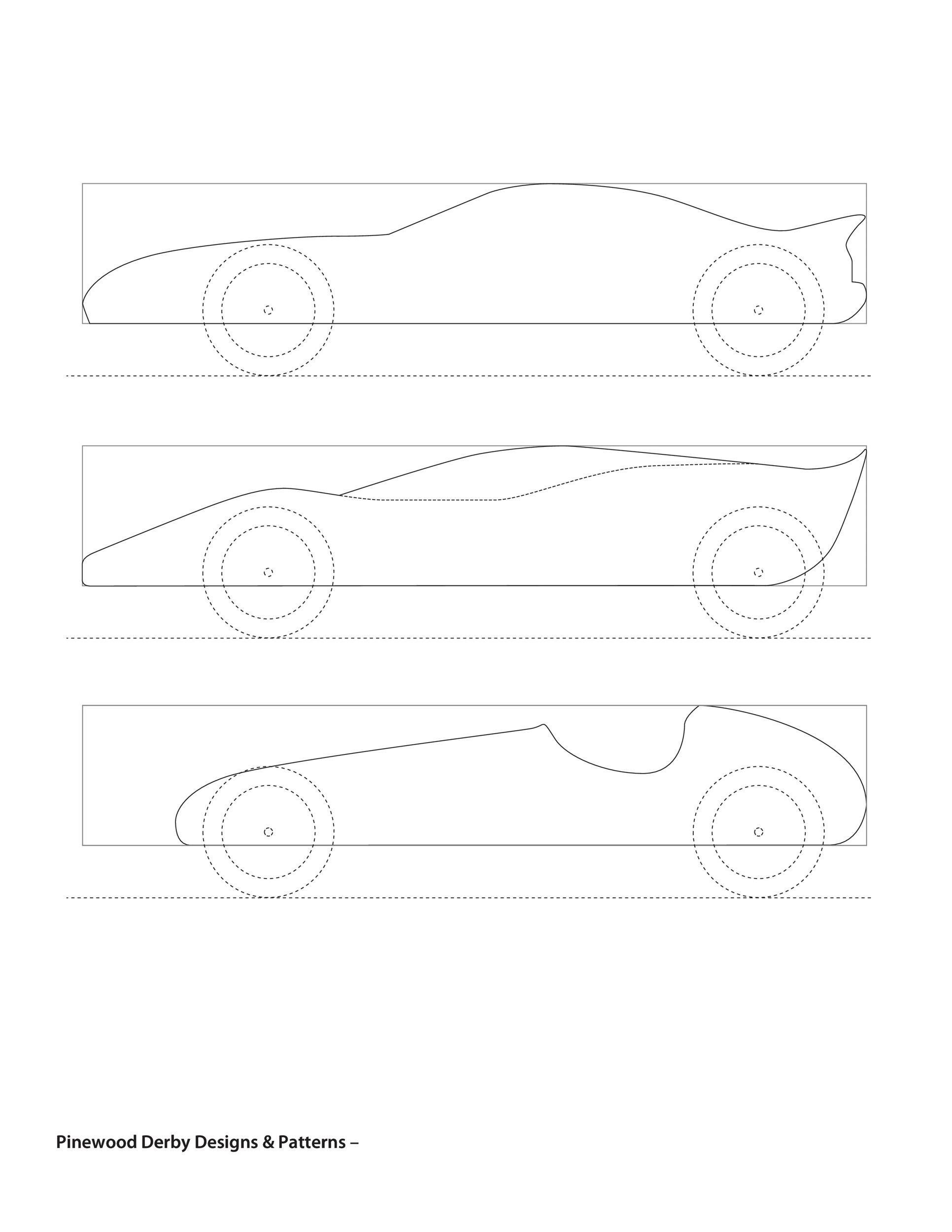 39 Awesome Pinewood Derby Car Designs &amp;amp; Templates ᐅ Templatelab in Free Printable Pinewood Derby Car Patterns