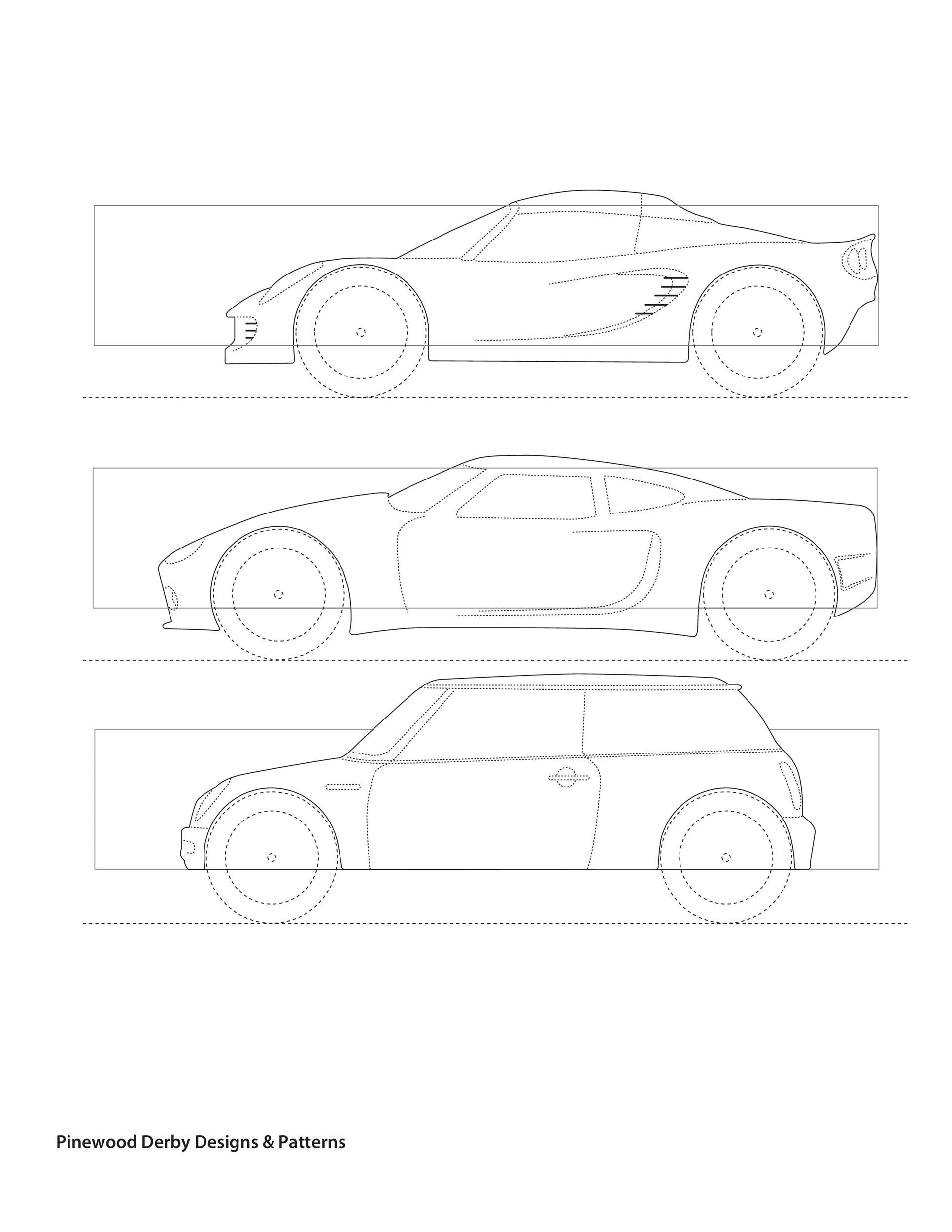 39 Awesome Pinewood Derby Car Designs &amp;amp; Templates ᐅ Templatelab regarding Free Printable Car Stencils