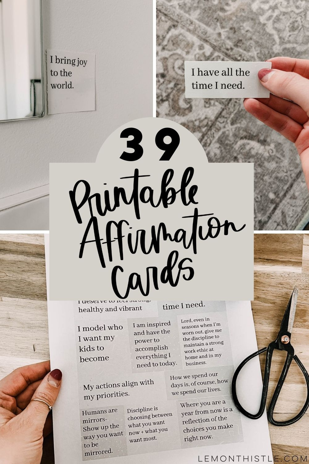 39 Free Printable Affirmations - Lemon Thistle inside Free Printable Daily Affirmations