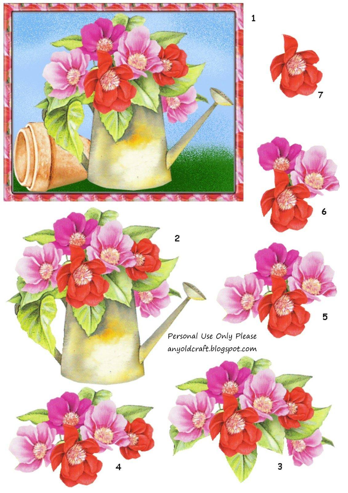 3D Decoupage And Matching Papers Freebie intended for Free Printable 3D Decoupage Sheets