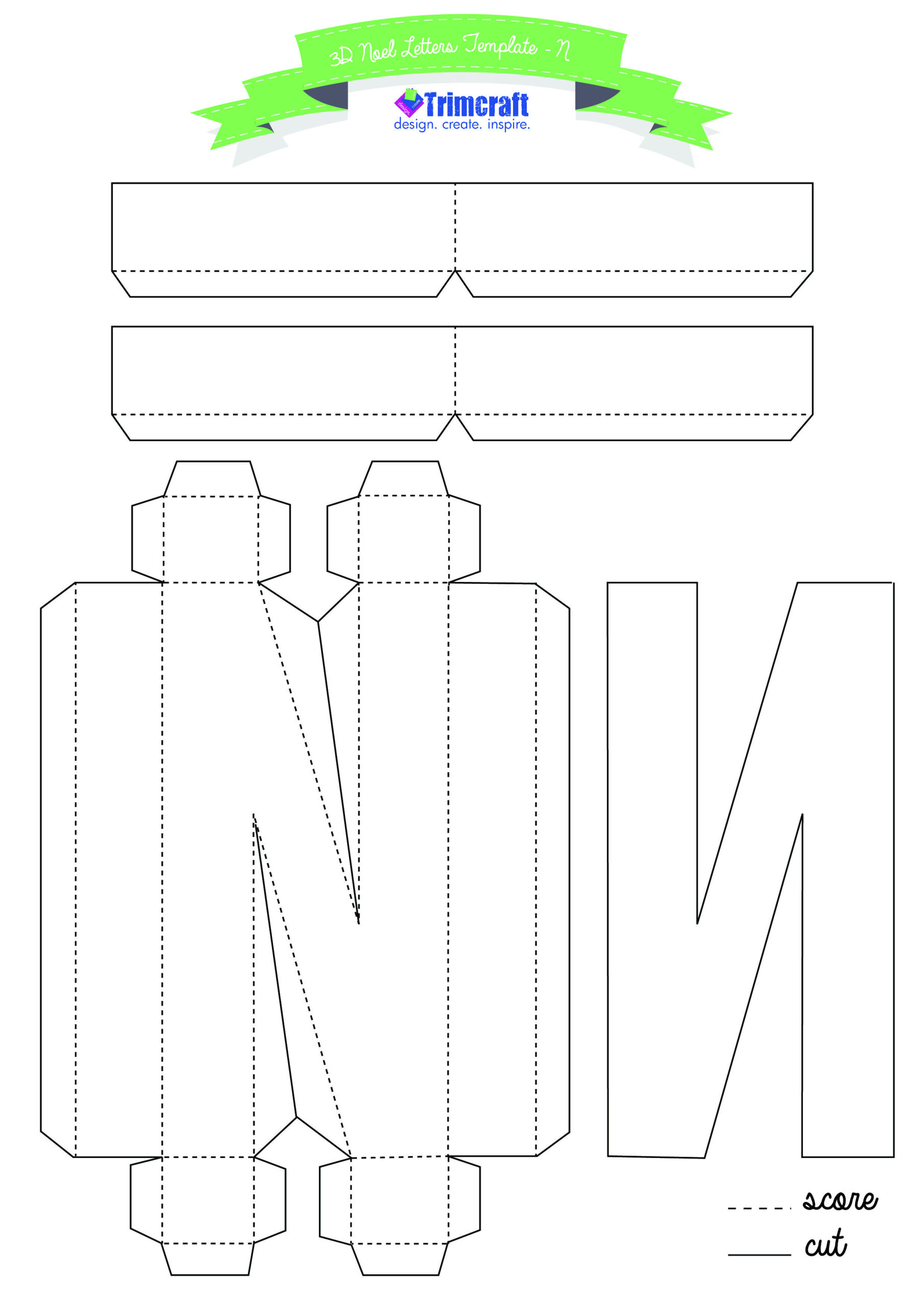3D Letter Template in Free Printable 3D Alphabet Letters