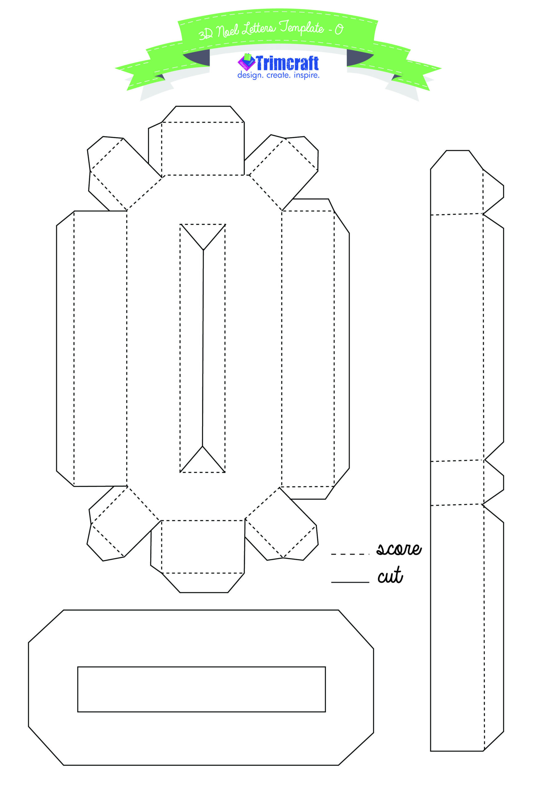 3D Letter Template intended for Free Printable 3D Letter Pattern