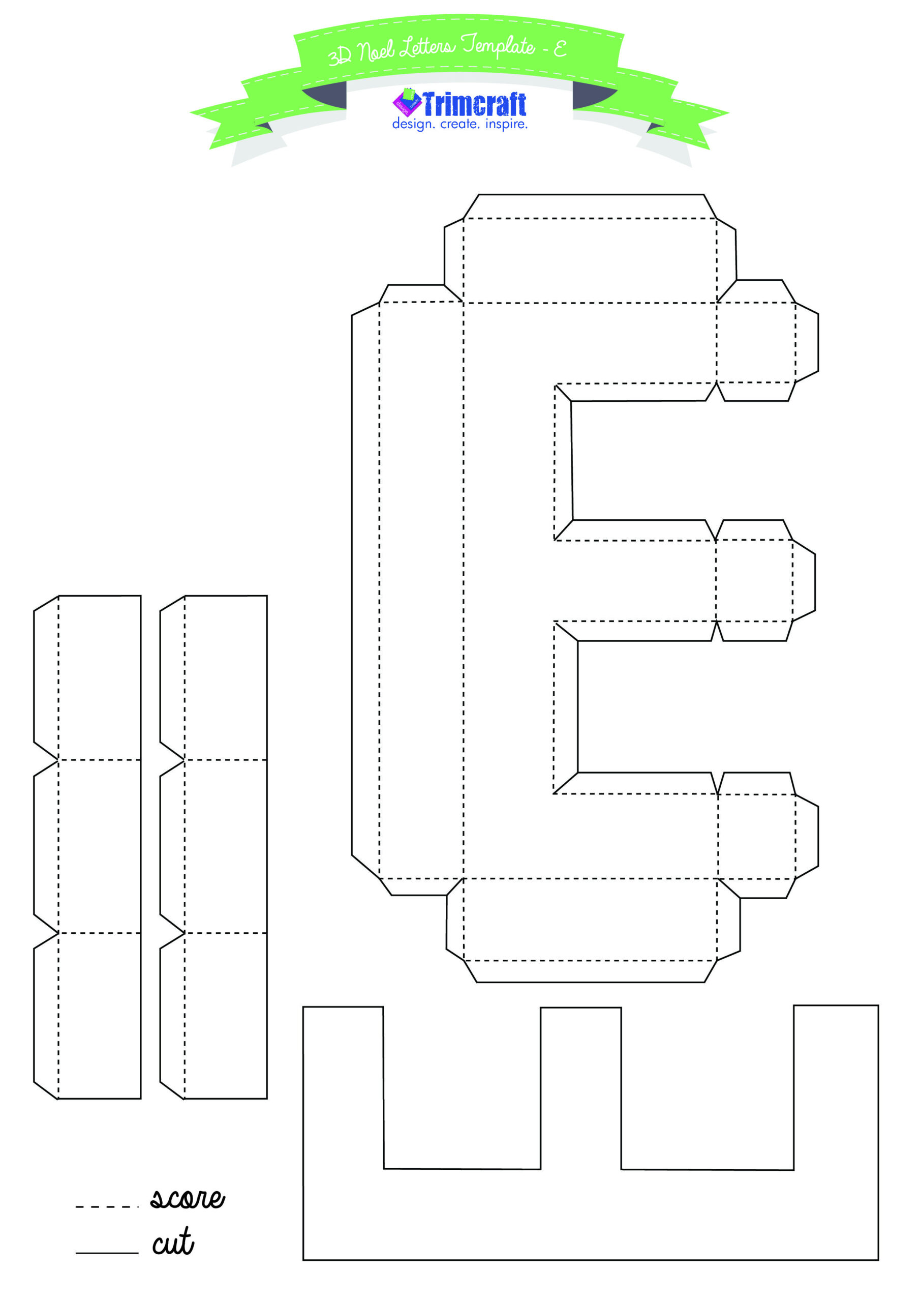 3D Letter Template with Free Printable 3D Alphabet Letters