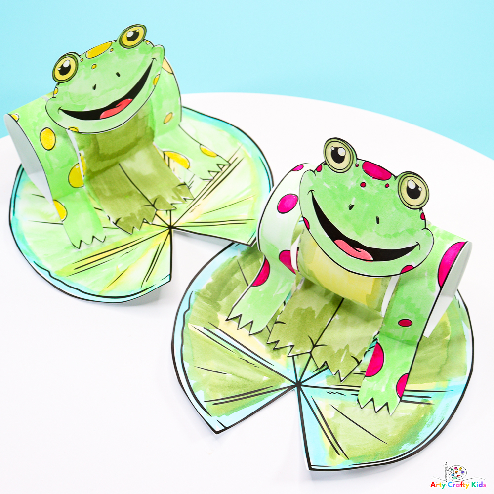 3D Printable Frog Craft - Arty Crafty Kids within Free Frog Printable Patterns