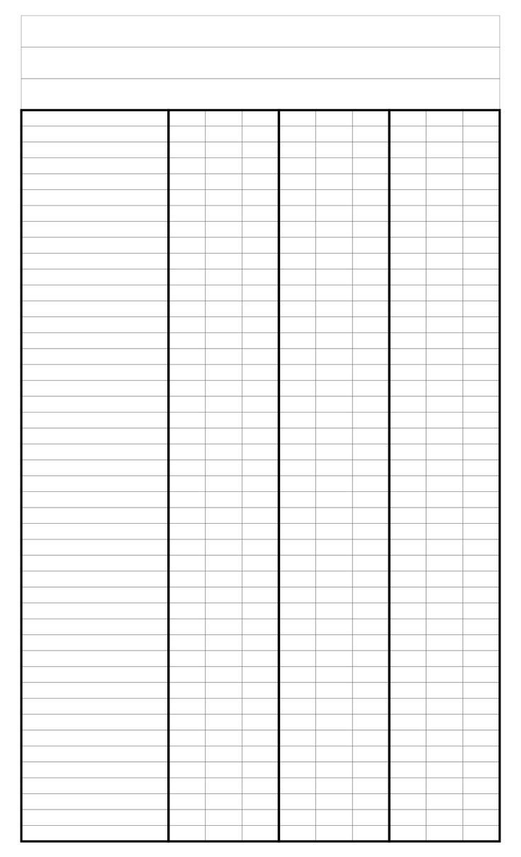 4 Column Sheet - 10 Free Pdf Printables | Printablee inside Free Printable Column Templates