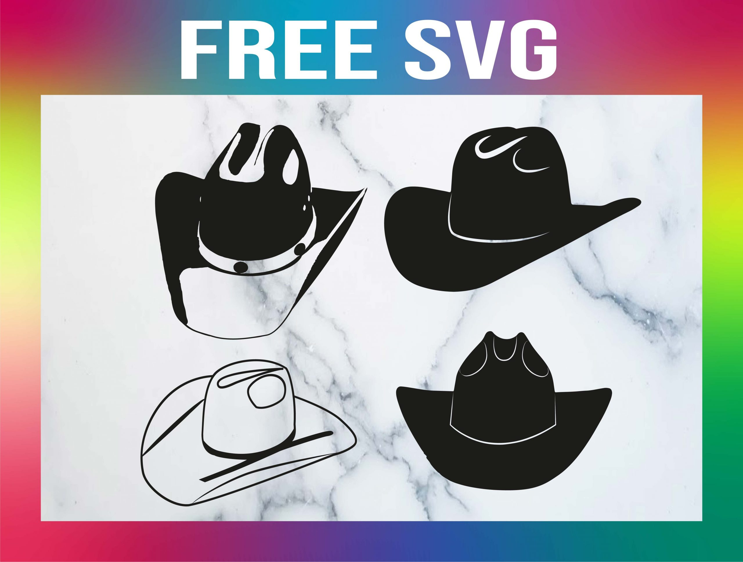 4 Free Cowboy Hat Svg inside Free Printable Cowboy Hat Stencil