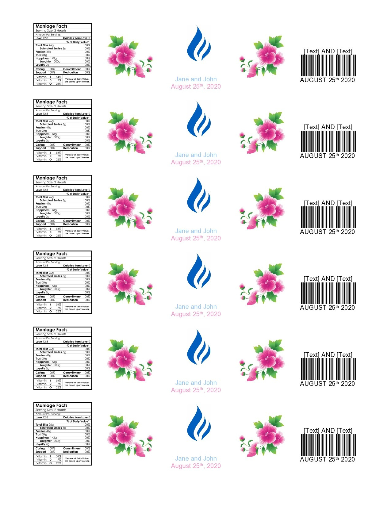 40 Editable Water Bottle Label Templates (100% Free) regarding Free Printable Water Bottle Label Template