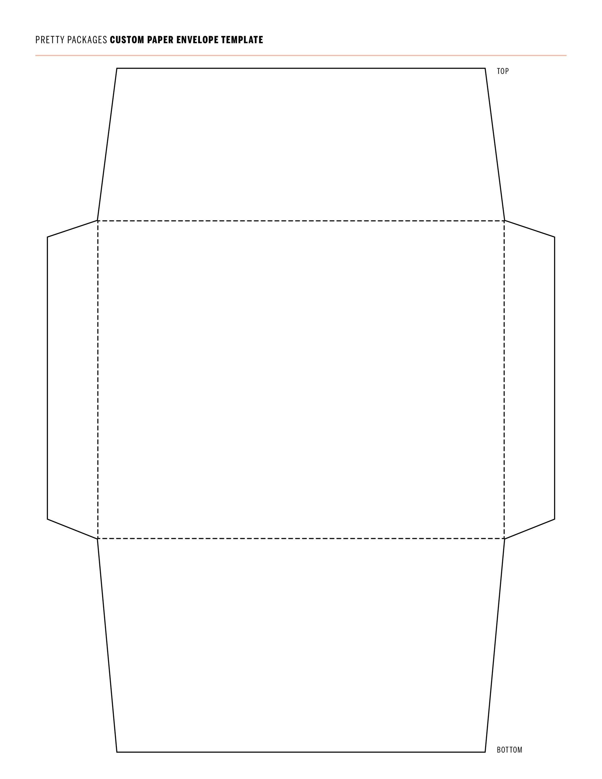 40+ Free Envelope Templates (Word + Pdf) ᐅ Templatelab throughout Free Printable 5x7 Envelope Template