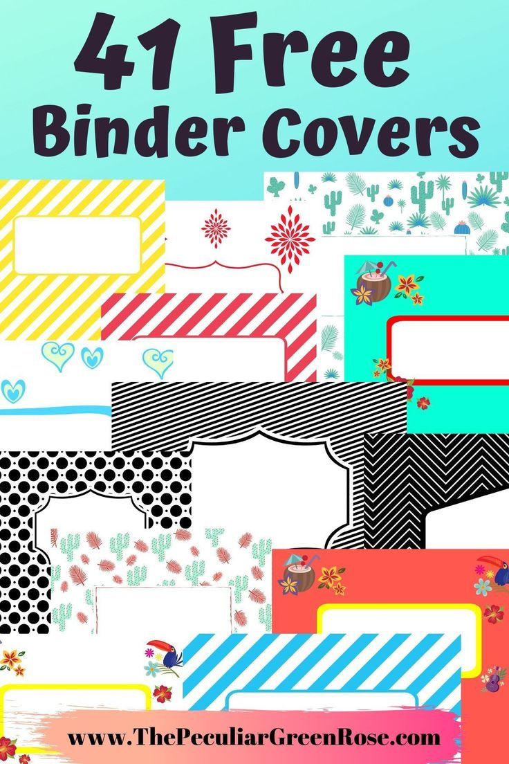 41 Free Printable Binder Covers throughout Binder Cover Templates For Free