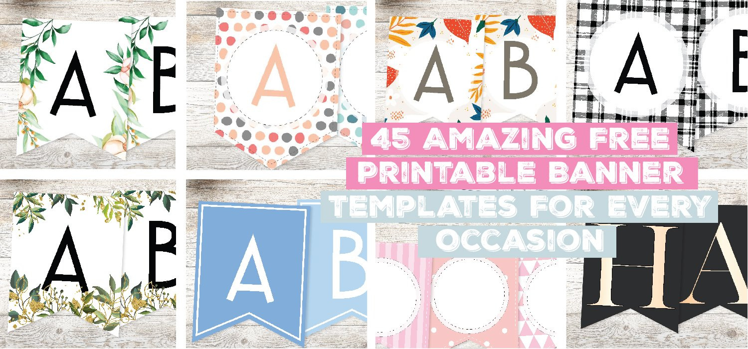 45 Amazing Free Printable Banner Templates For Every Occasion for Free Printable Banner Templates