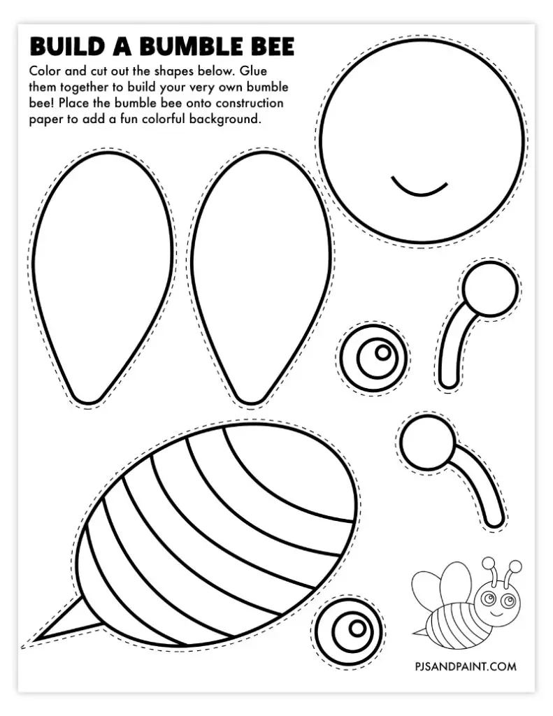 46 Free Printable Build Your Own Animal Crafts - Pjs And Paint with regard to Free Animal Templates To Print