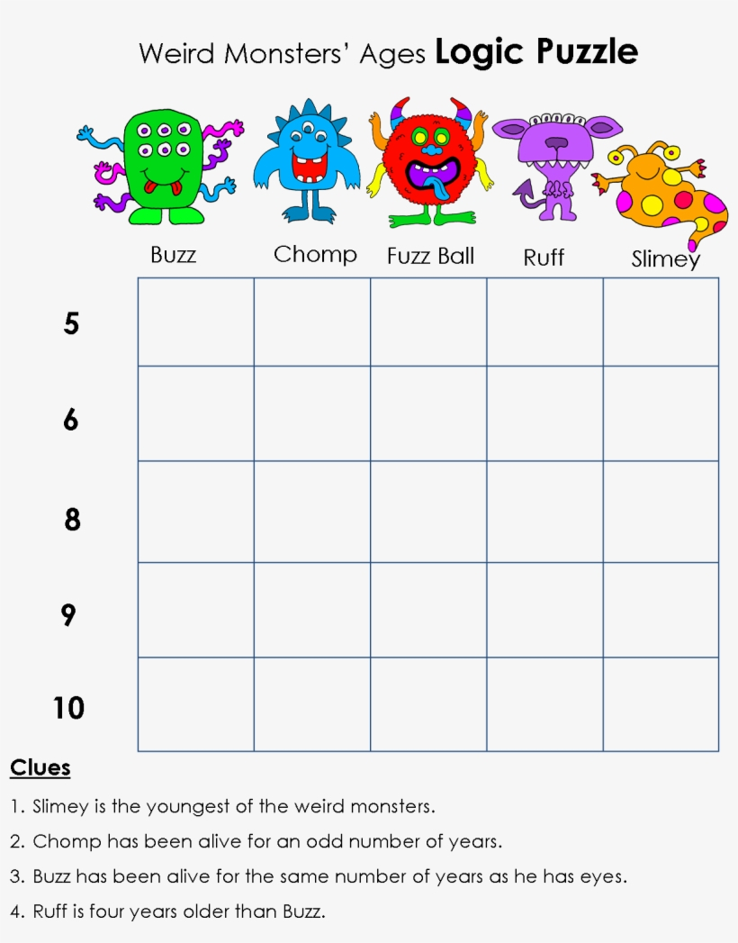 48 Best Math Logic Puzzles Ideas | Math Logic Puzzles, Logic regarding Free Printable Logic Puzzles