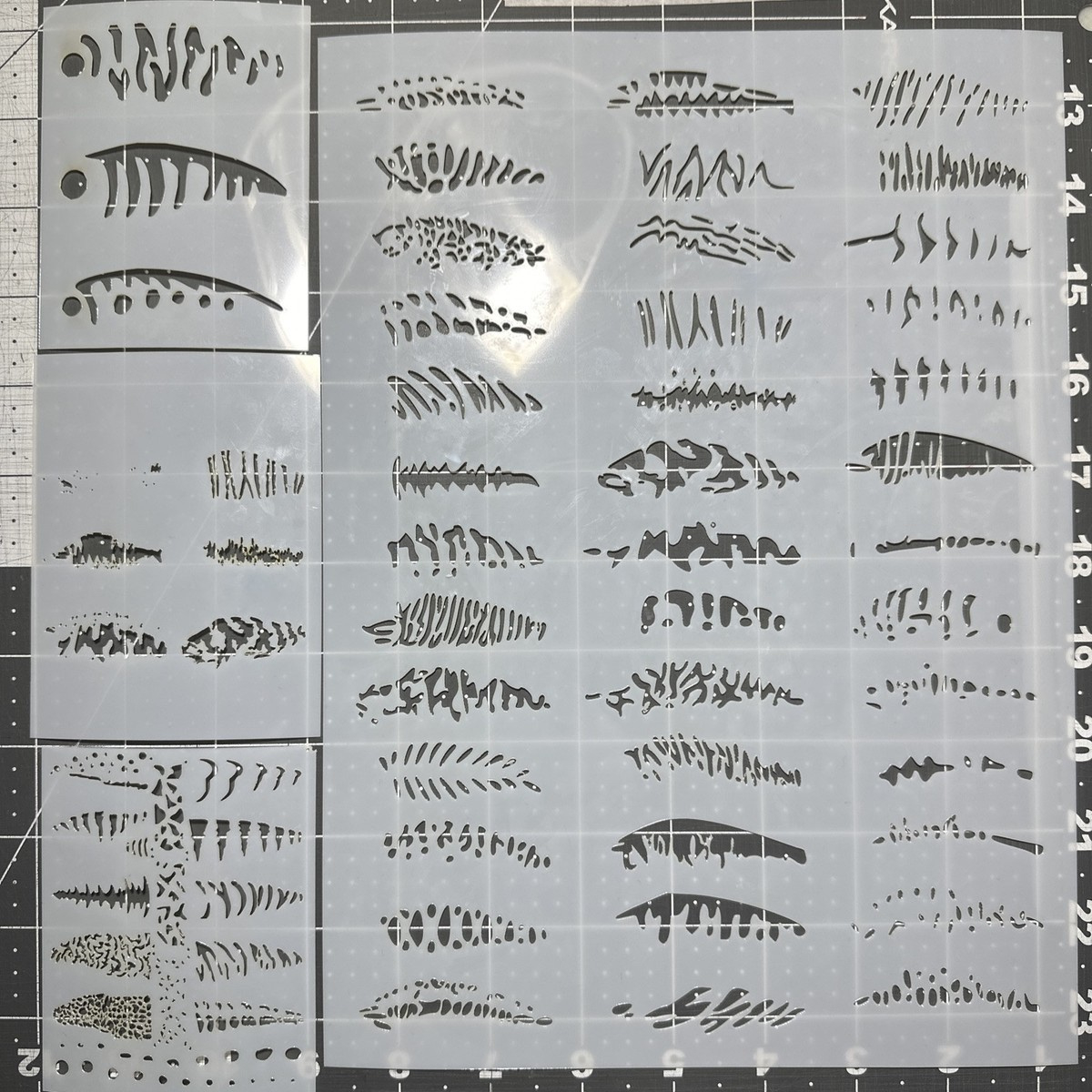 4X Fishing Lure Painting Airbrush Custom Paint Stencils Reusable regarding Free Printable Fishing Lure Stencils