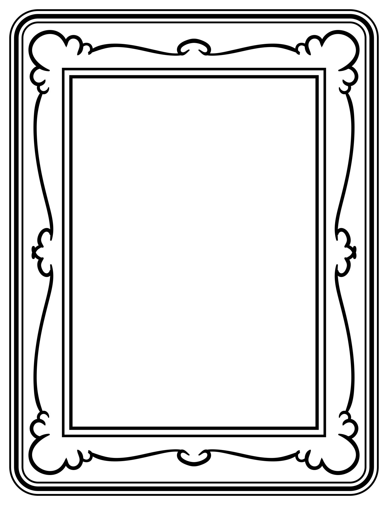 4X6 Picture Frame Borders - 10 Free Pdf Printables | Printablee throughout Free Printable Frames