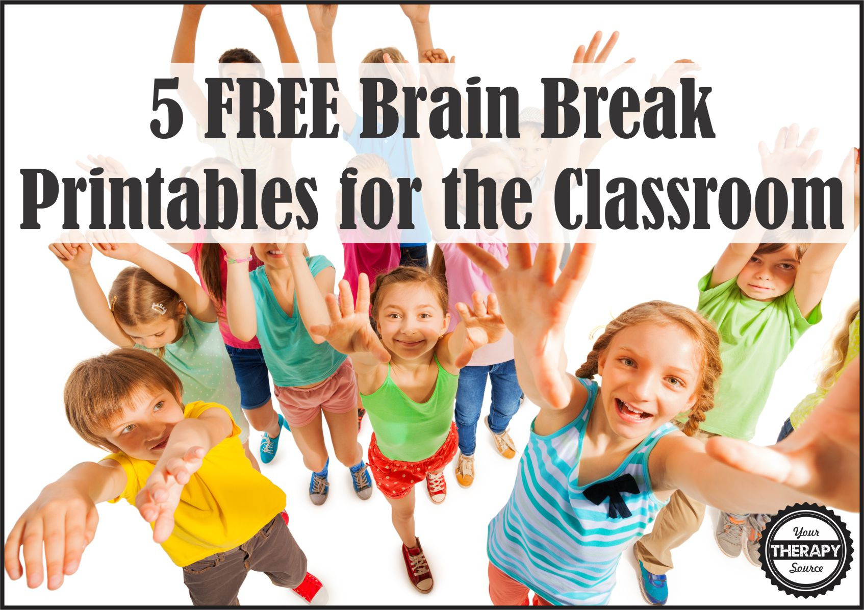 5 Free Brain Break Printables - Your Therapy Source within Free Brain Break Printables