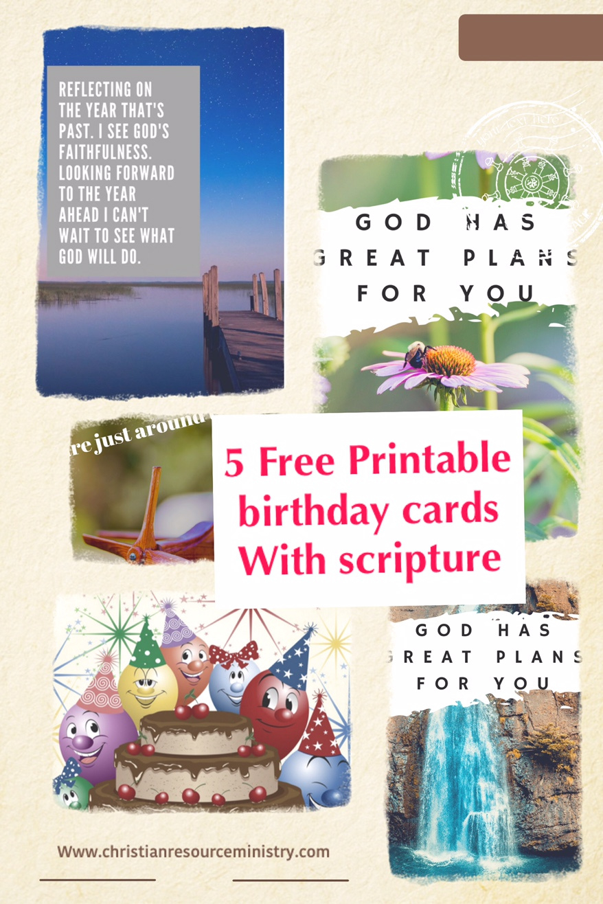 5 Free Printable Christian Birthday Cards – Christian Resource with regard to Christian Greeting Cards Free Printable