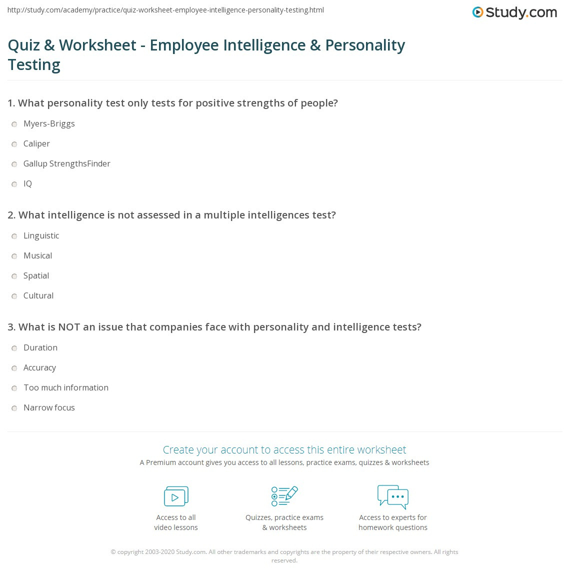 50 Personality Test Questions For Free - Worksheets Library for Free Printable Personality Tests For Employees