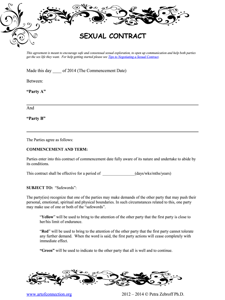 50 Shades Of Grey Contract: Fill Out & Sign Online | Dochub with regard to Free Dom Sub Contract Template