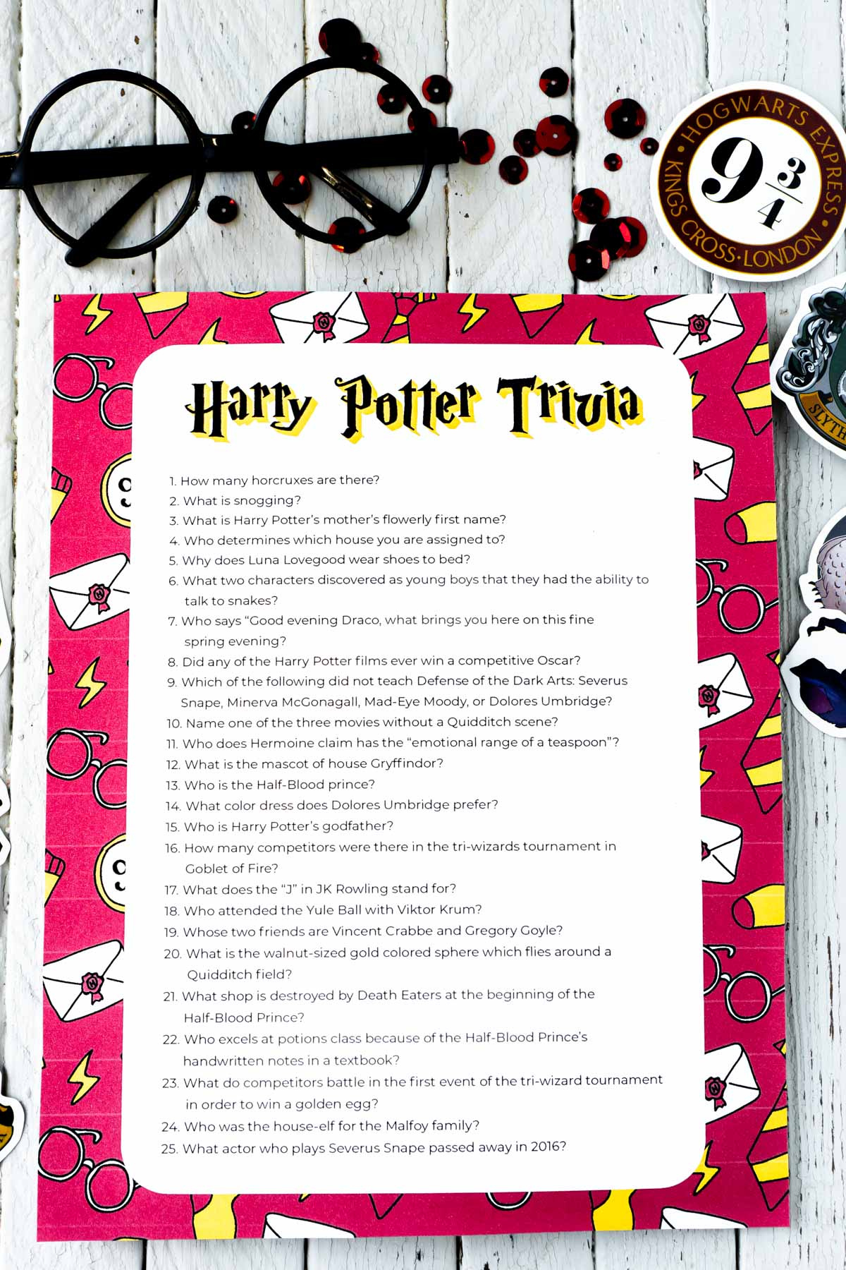 51 Harry Potter Trivia Questions (Free Printable Quiz) - Play regarding Free Printable Trivia Questions