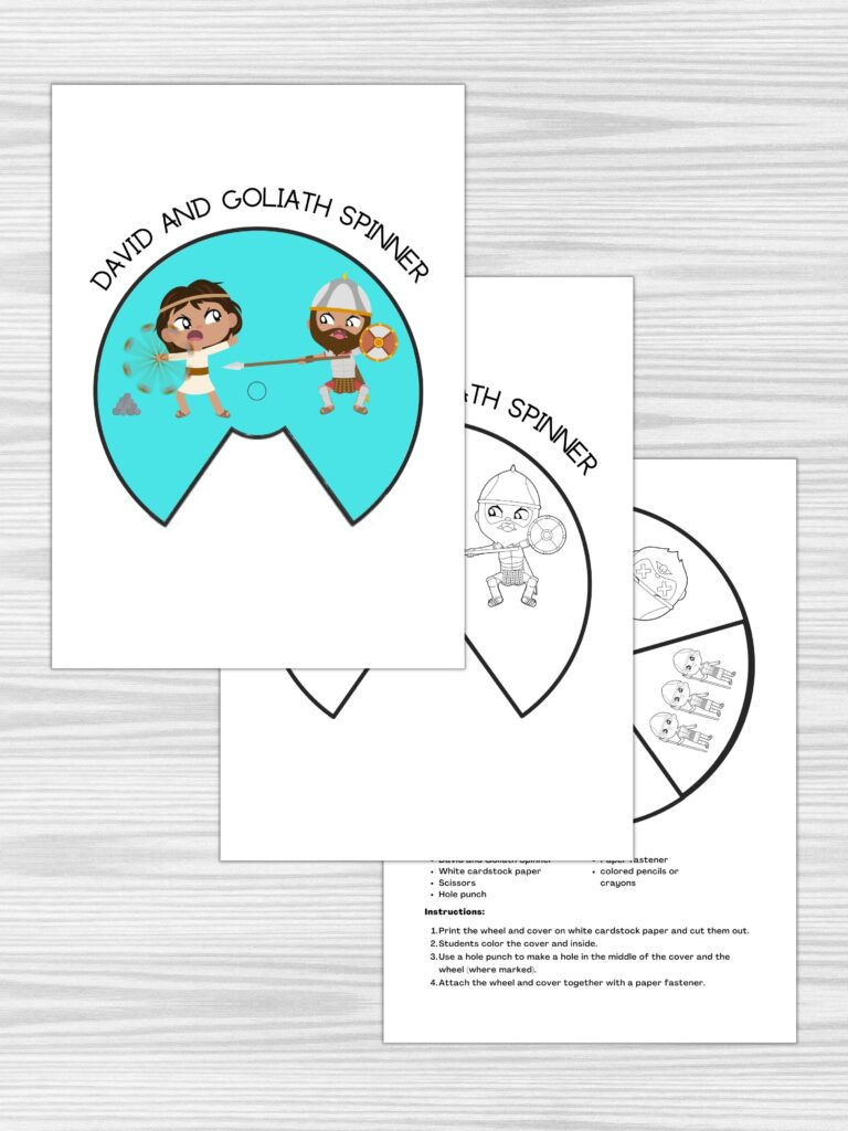 6+ Free Printable David And Goliath Crafts | Healing Home intended for Free Printable David And Goliath Crafts
