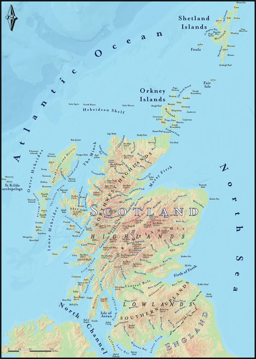 6 Maps Of Scotland (Free To Use) - Highland Titles for Printable Map Of Scotland Free