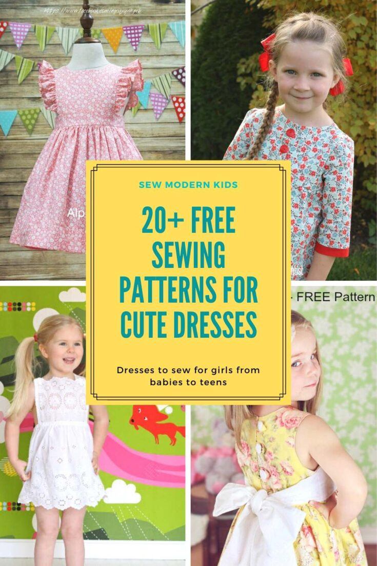 60+ Free Girls Dress Sewing Patterns - Sew Modern Kids intended for Free Printable 18Month Toddler Dress Pattern