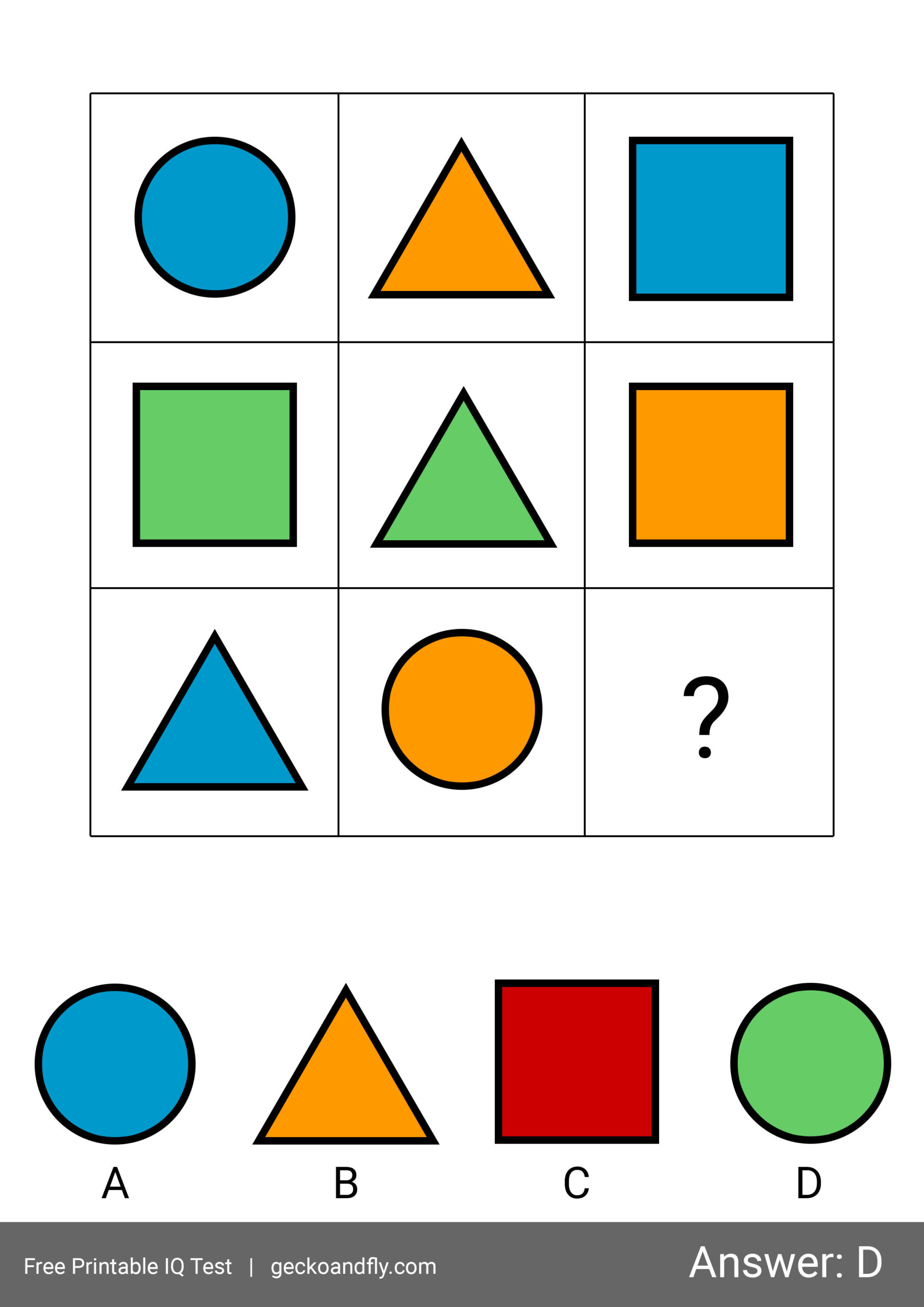 60 Free Printable Iq Test For Kids From 5 To 16 Years Old [ Part 1 ] in Free Iq Test Printable