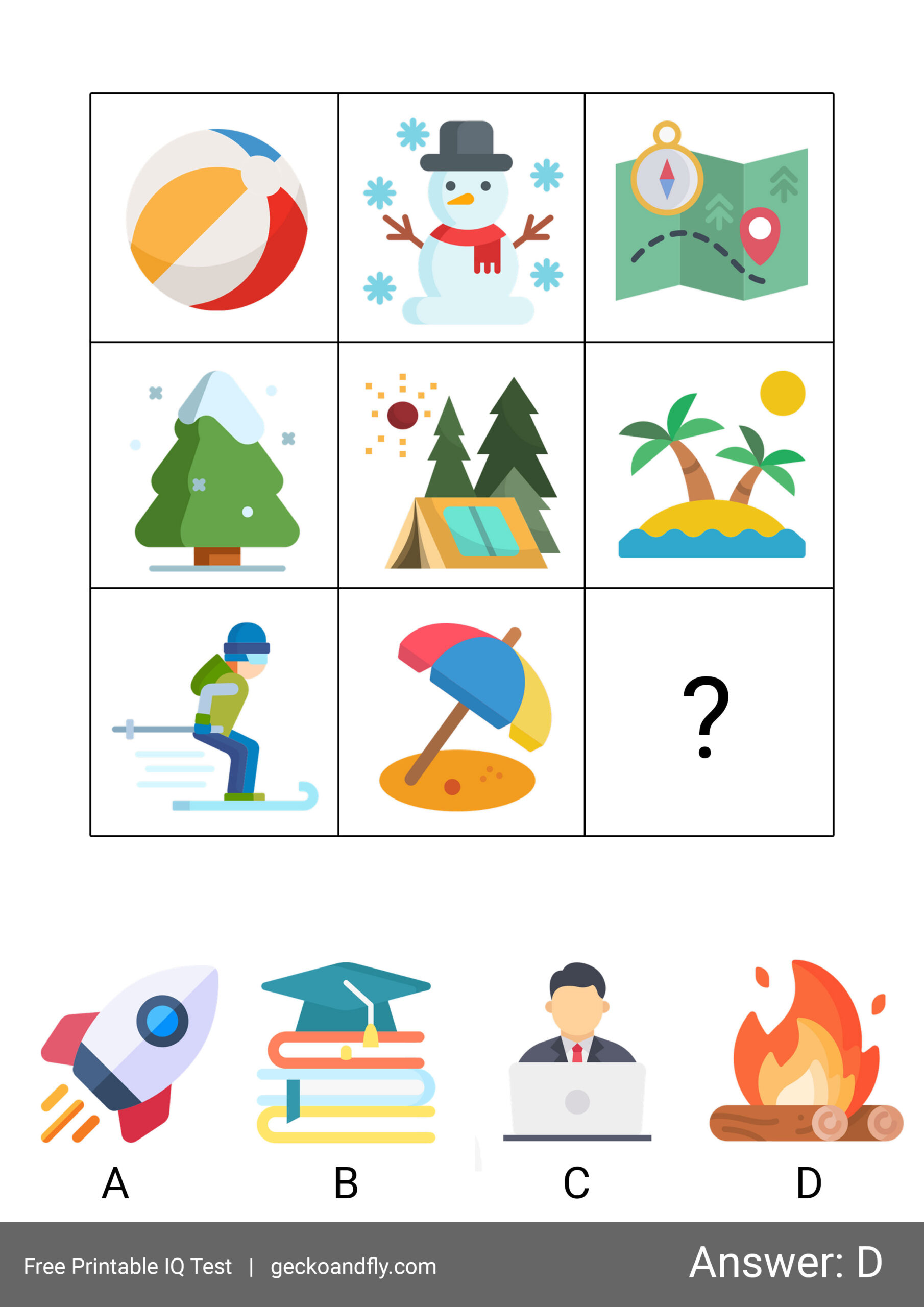 60 Free Printable Iq Test For Kids From 5 To 16 Years Old [ Part 1 ] with Free Iq Test Printable