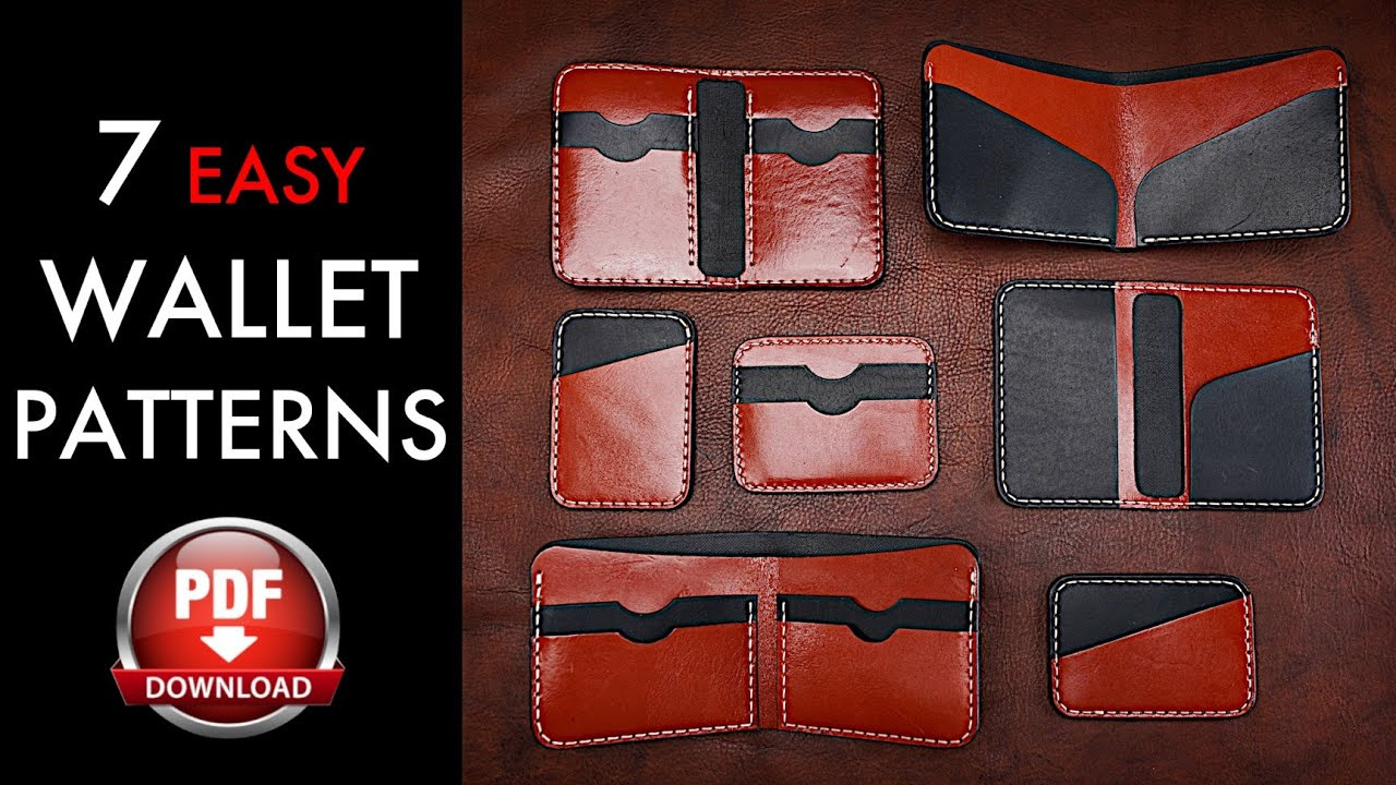 7 Easy Leather Wallet Patterns - Pattern Download And Diy Tutorial with regard to Free Printable Leather Wallet Patterns