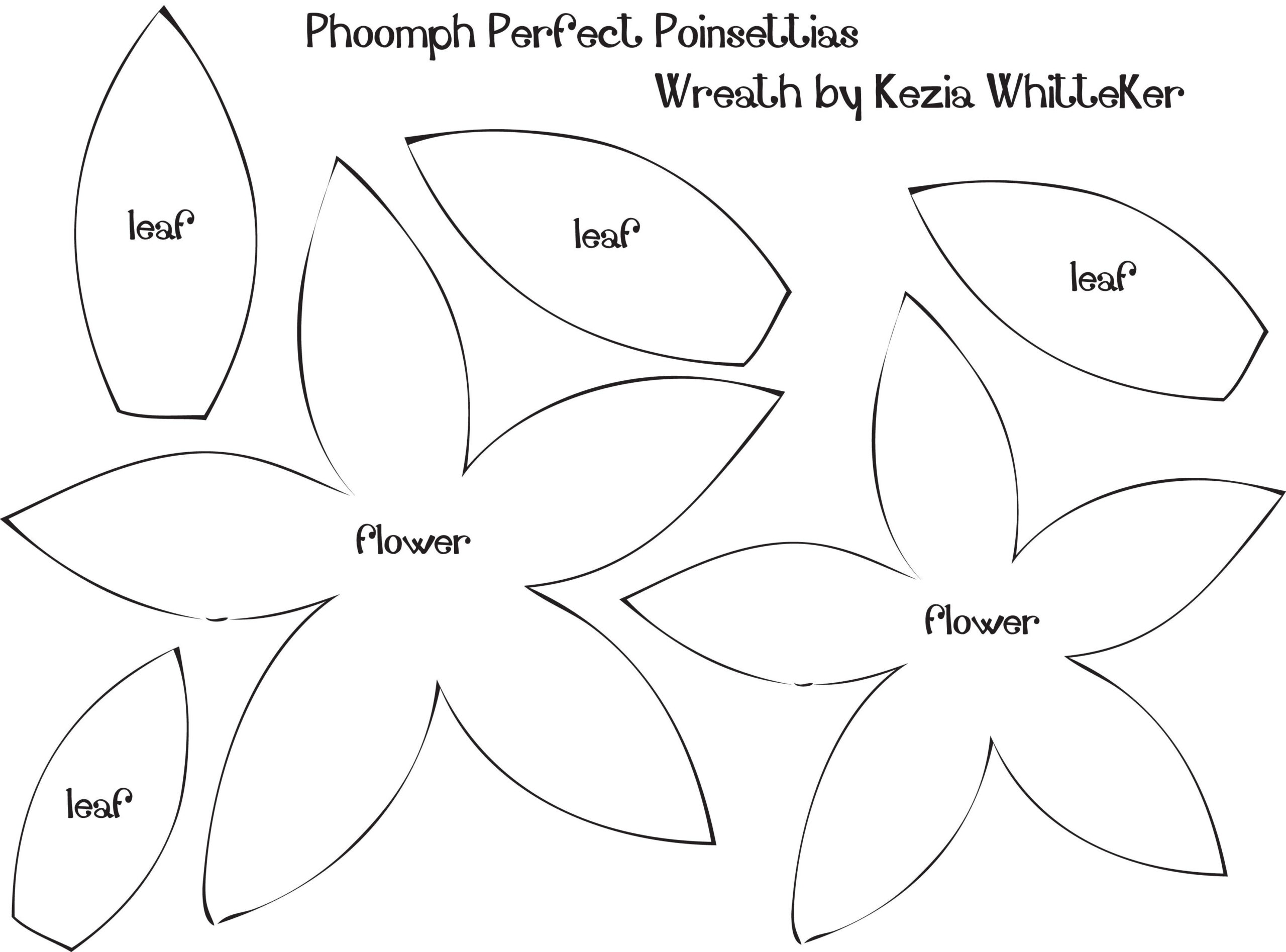 7 Printable Poinsettia Ideas To Save Today | Poinsettia, Paper pertaining to Felt Poinsettia Pattern Printable