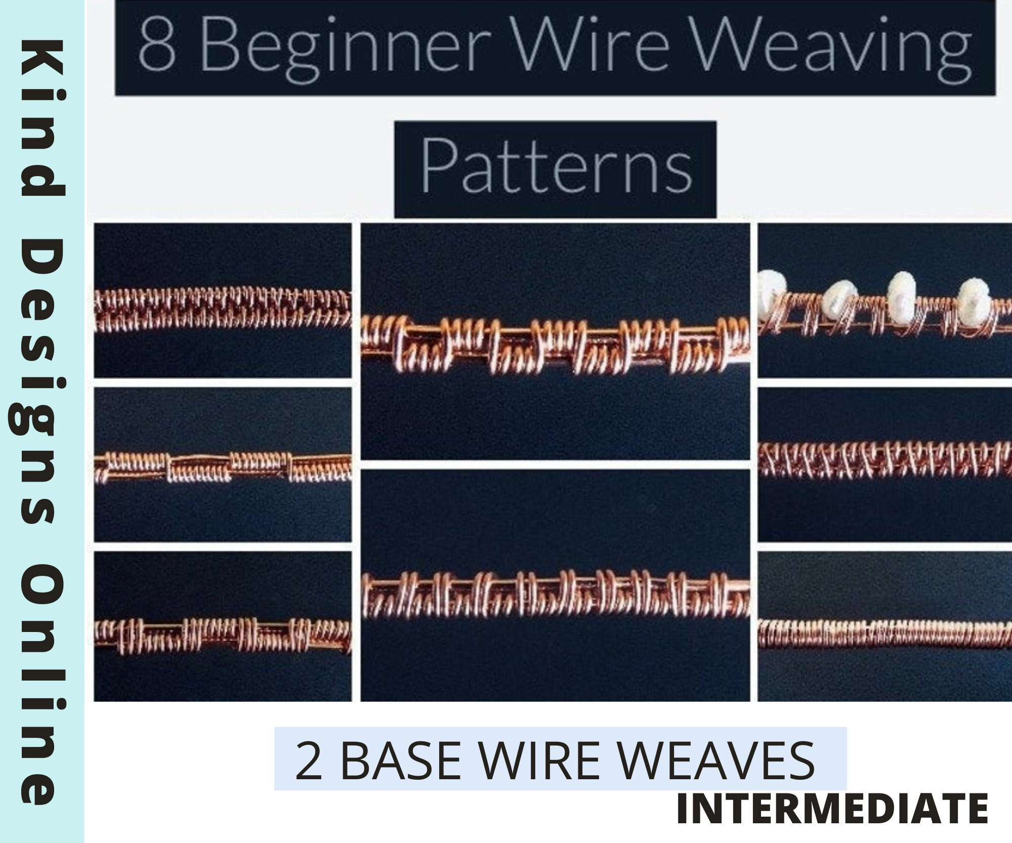 8 Beginner Wire Weaving Tutorial- 2 Base Wires - Pdf Download throughout Free Printable Wire Weave Patterns