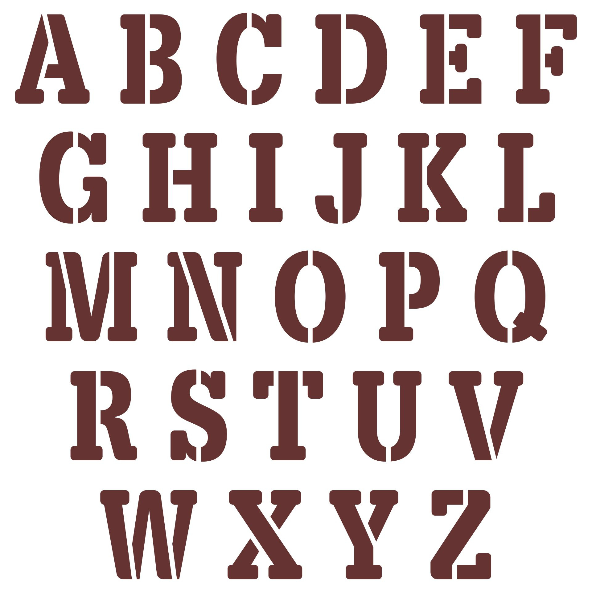 8 Inch Letter Stencils Alphabet - 6 Free Pdf Printables | Printablee throughout Free 8 Inch Letter Templates