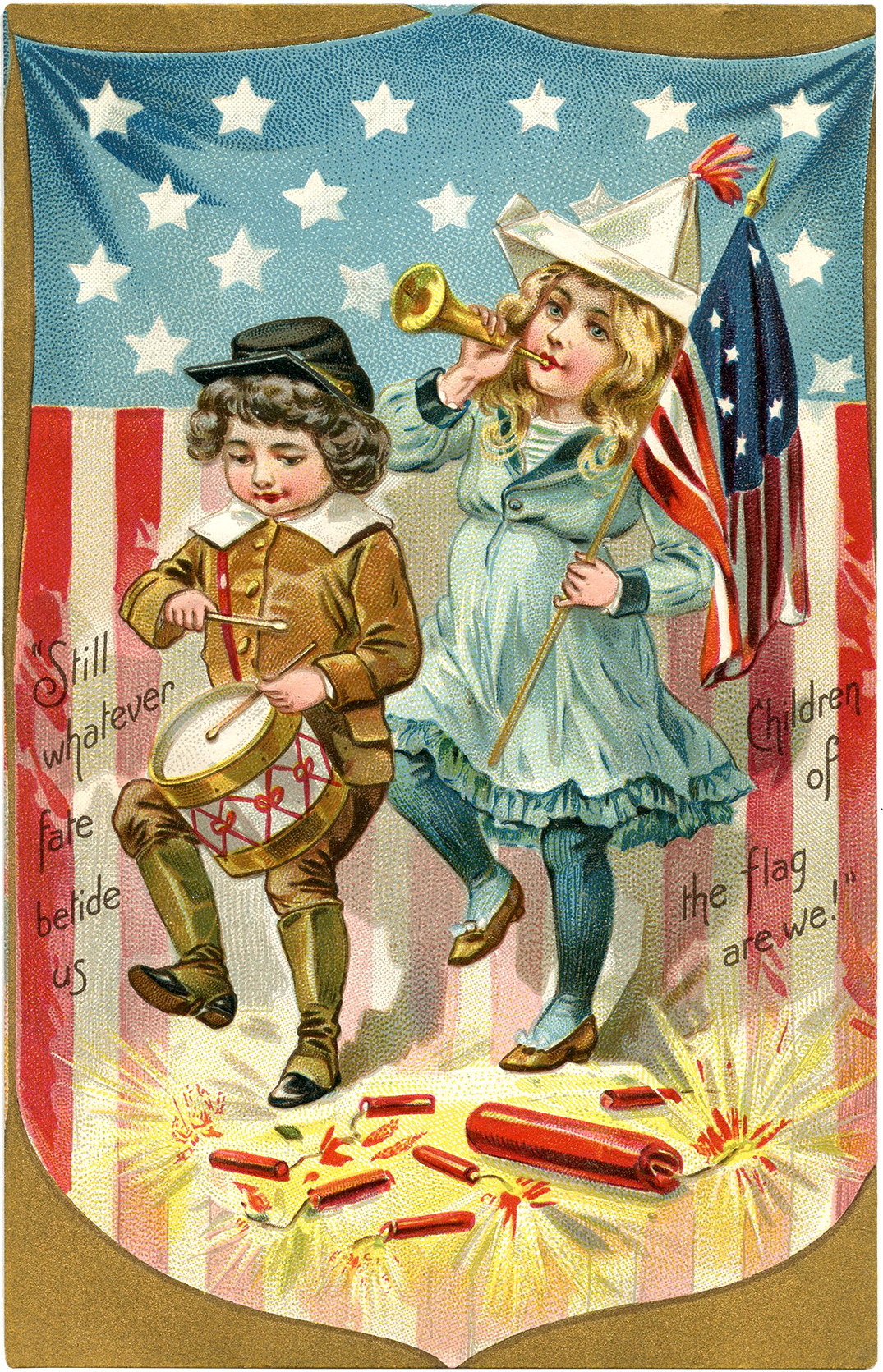 87 Happy 4Th Of July Images-(Patriotic!) - The Graphics Fairy for Free Printable Clip Art For 4th of July