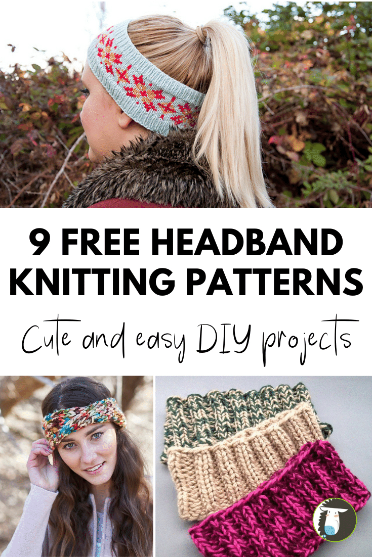 9 Free Headband Knitting Patterns — Blog.nobleknits for Free Printable Headband Patterns