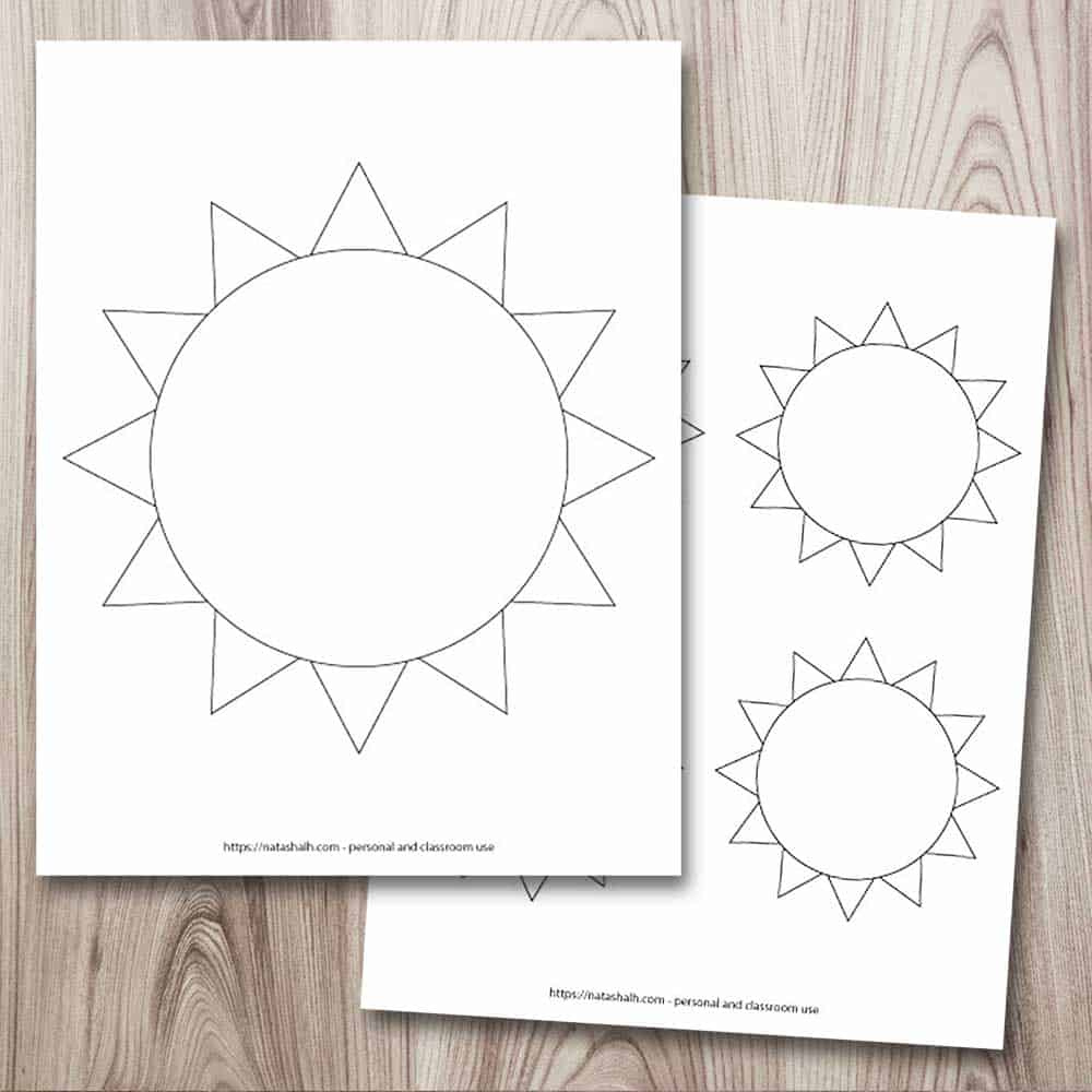 9 Free Printable Sun Templates - The Artisan Life inside Free Printable Sun Stencils