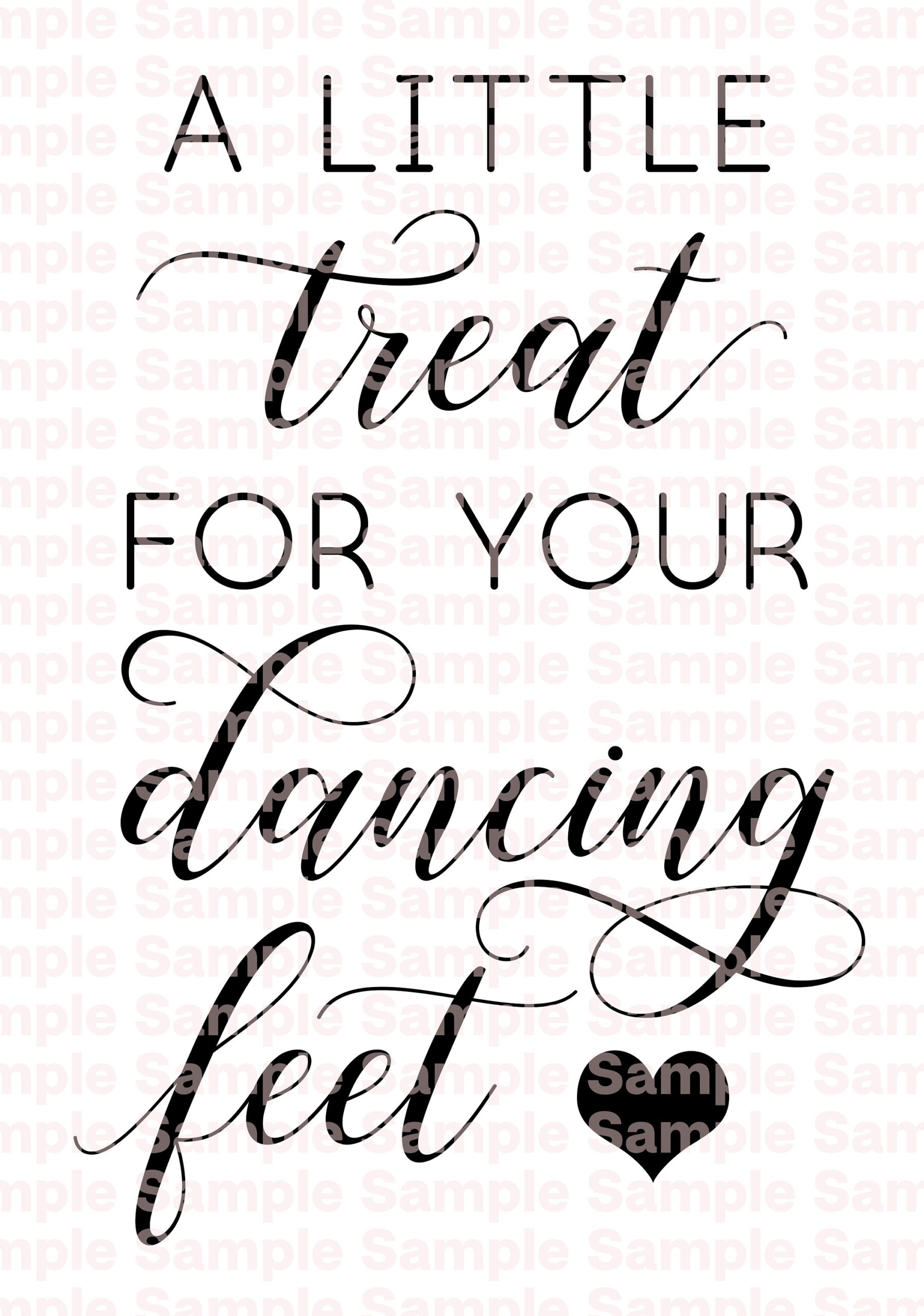 A Little Treat For Your Dancing Feet Png/Svg Cutting File Pdf inside A Little Treat For Your Dancing Feet Free Printable