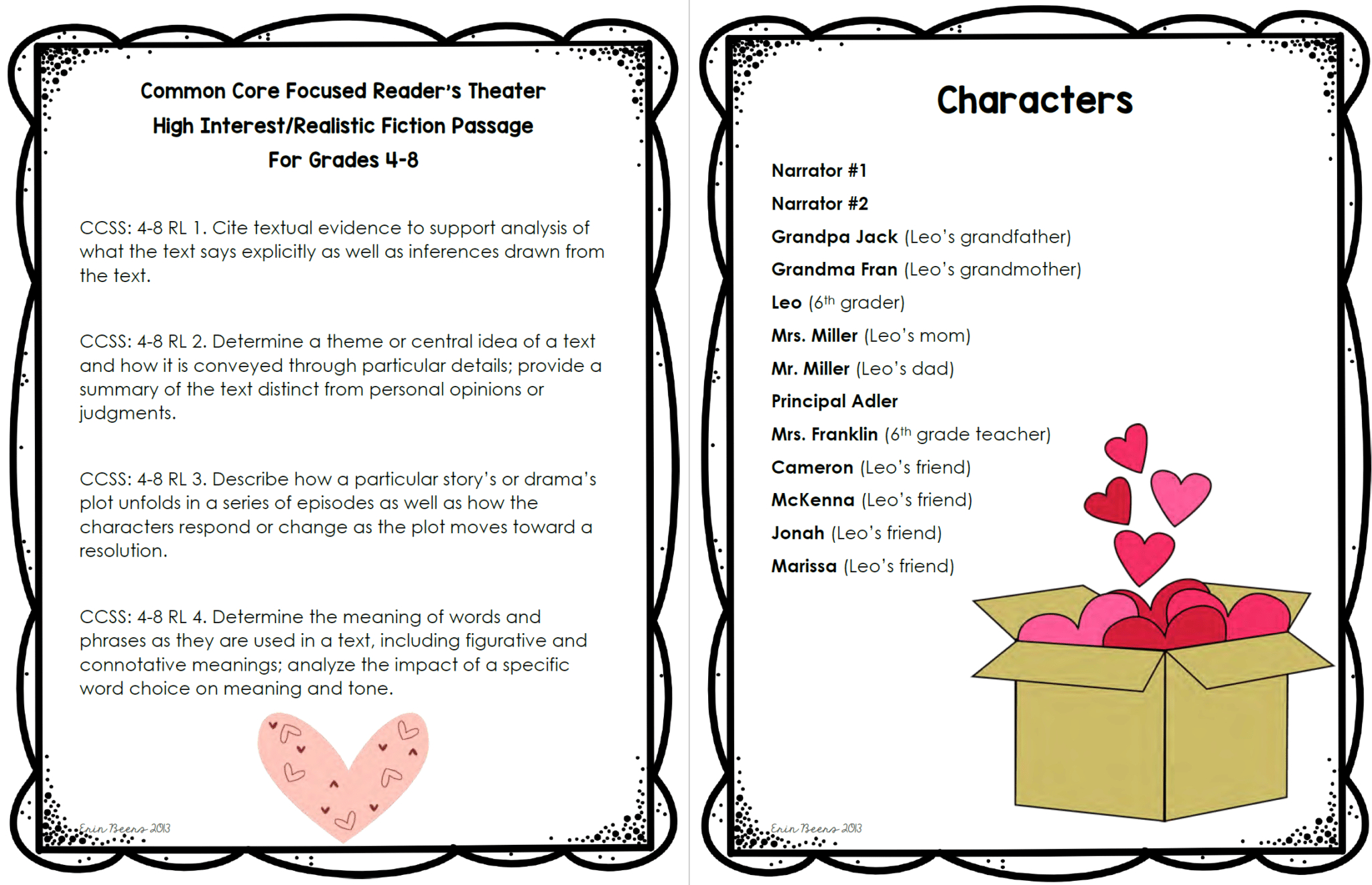 A Valentine&amp;#039;S Day Reader&amp;#039;S Theater For Middle School throughout Free Printable Readers Theater Scripts