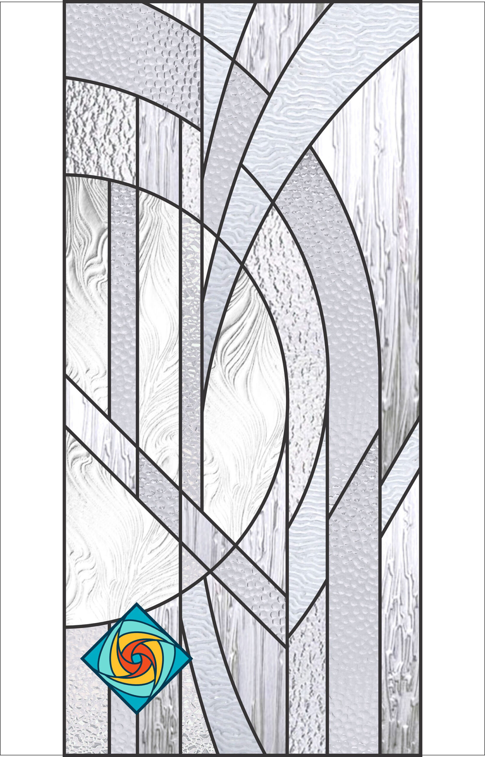 Abstract Stained Glass Pattern .Pdf Digital Instant Download within Printable Gallery Glass Patterns